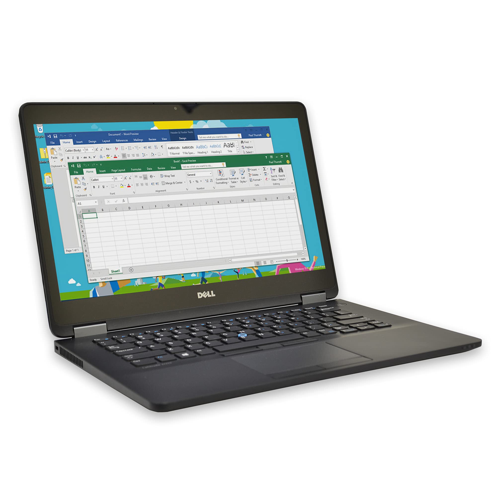 Refurbished Dell Latitude E7470 Business Laptop - Intel Core i5-6300U 2.4GHz, 8GB DDR3 RAM, 256GB SSD, 14