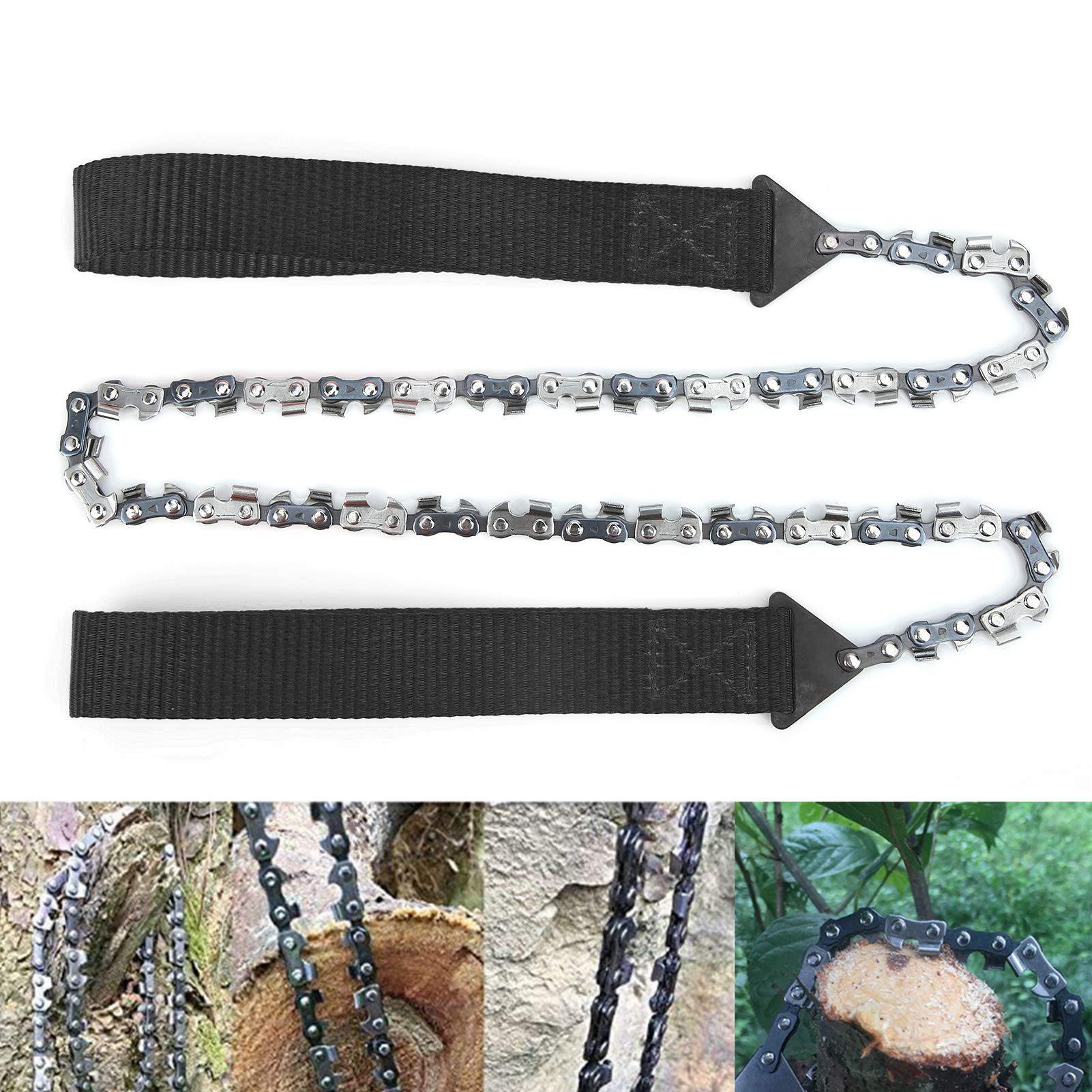 FECAMOS 33T Manganese Steel Hand Saw - Portable for Wood & Metal Cutting - Camping & DIY Projects
