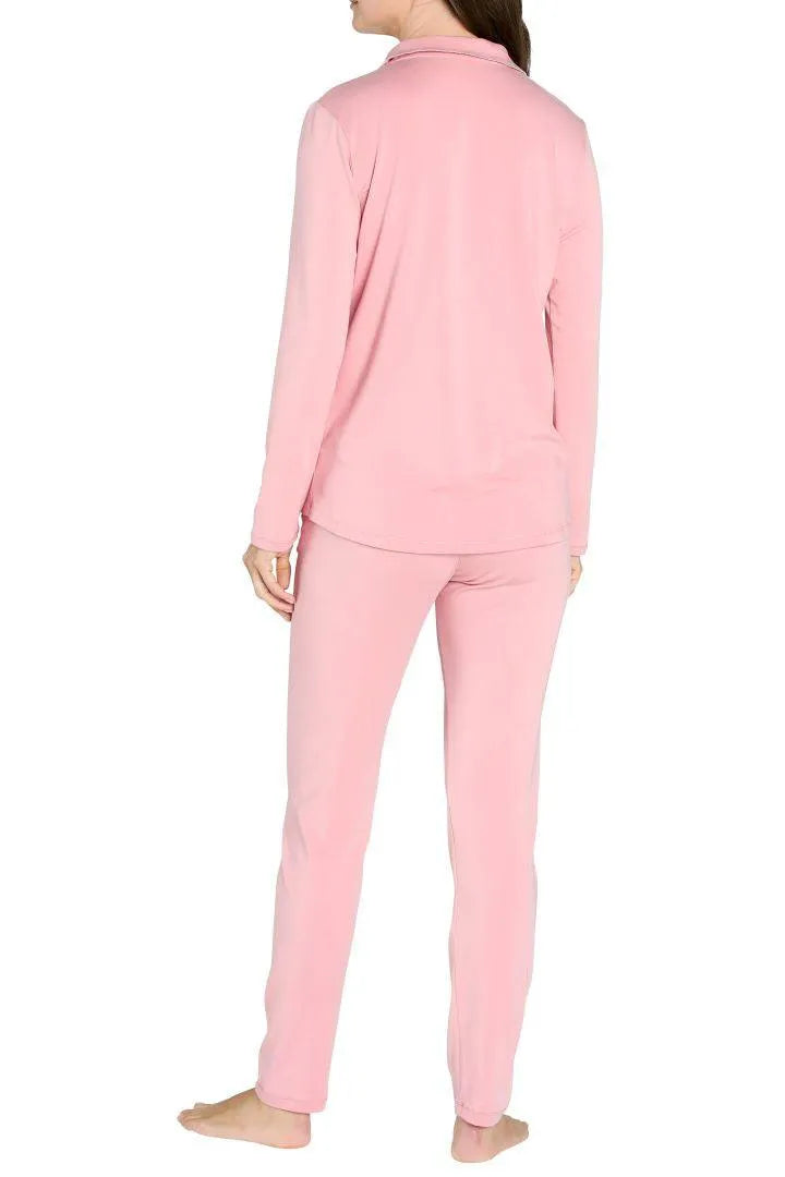 Brenda Women's Long Sleeve Pajama Set - Soft Cotton Sleepwear for Women, Cozy Loungewear for Nighttime Relaxation and Sleepovers