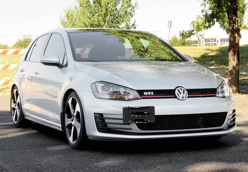 Volkswagen Golf GTi & Golf R MK7 (2015-2021) License Plate Mounting Kit & Relocator - Front Bumper Installation for Custom Car Styling