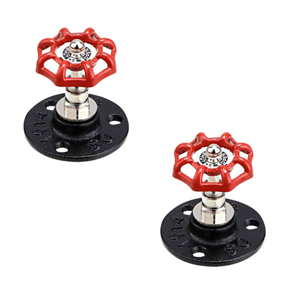 Brandname Laide Industrial Drawer Handles 2-Pack Red for Furniture & Cabinets - Home & Office Upgrade