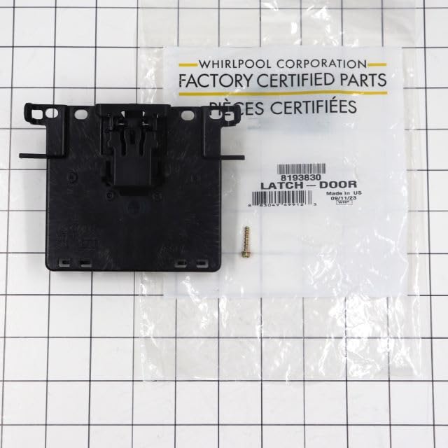 **8193830 Dishwasher Door Latch Replacement Part - Compatible with Major Brands - Durable & Easy Installation - Ideal for Home Kitchen Appliance Repair**    *(Use Case: Perfect for fixing broken or malfunctioning dishwasher doors, ensuring a secure seal and smooth operation for your kitchen appliance.)*