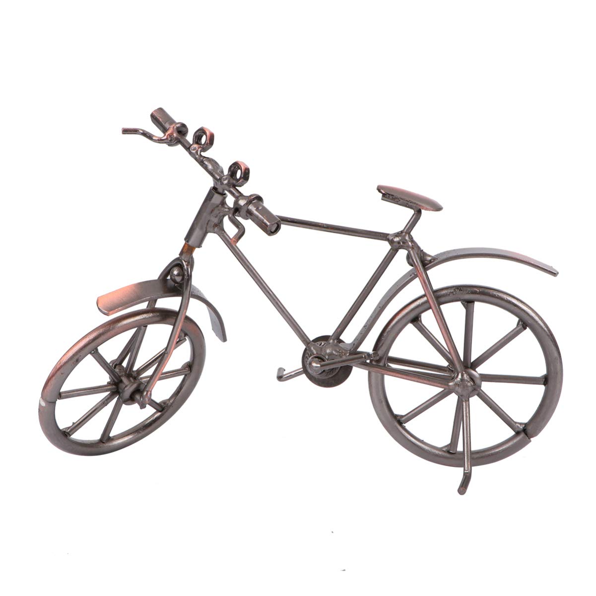 Vintage Iron Bicycle Model - Antique Bike Decor for Home & Office - Rustic Cycling Themed Wall Art for Living Room, Cafe, or Man Cave Decor