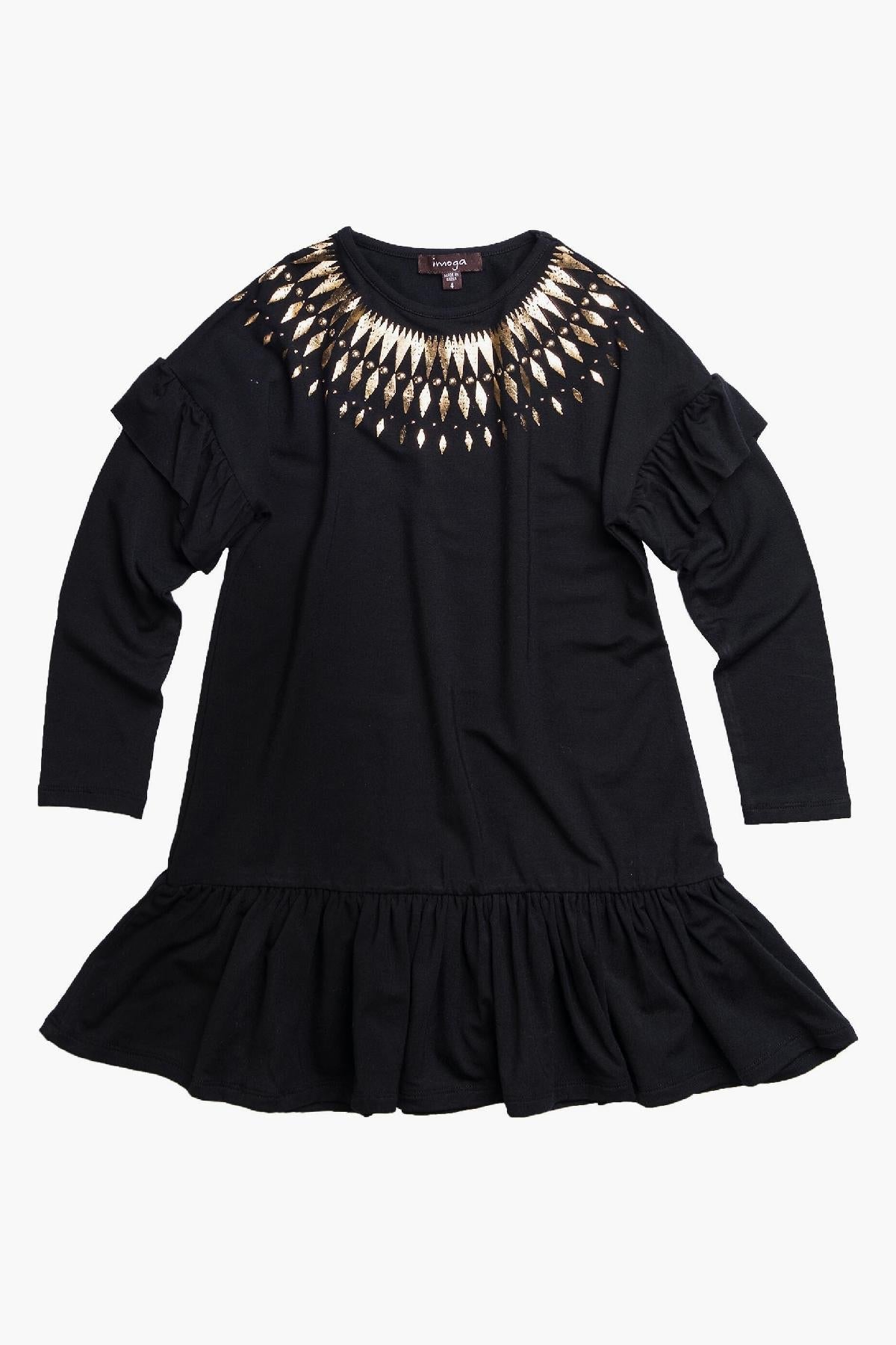 Imoga Lillian Girls' Summer Floral Dress - Cute & Comfortable Cotton Dress for Toddler Girls 2-6 Years | Perfect for Birthday Parties, Family Outings & Photo Shoots