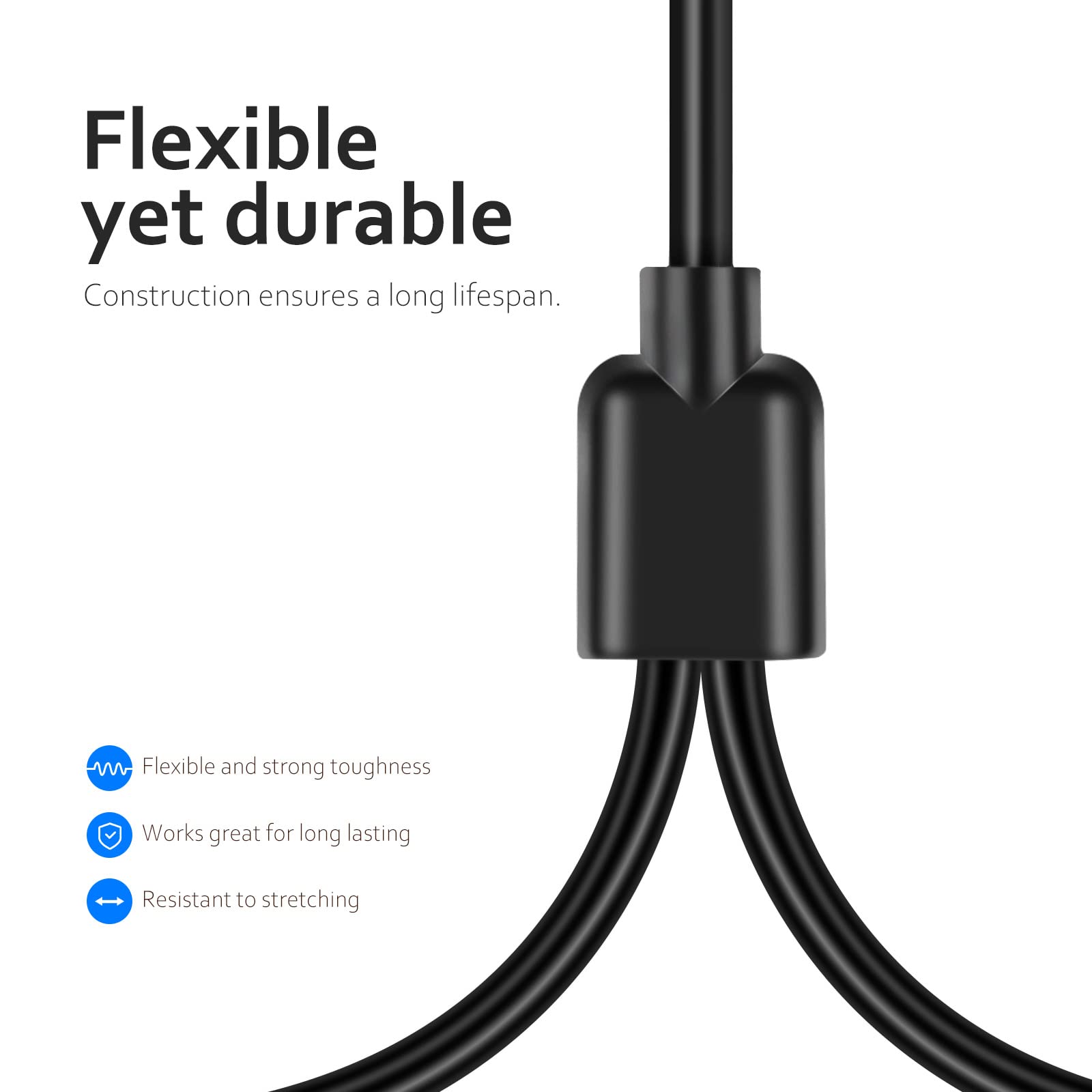 Neewer XLR Splitter Cable - Male to 2 Female XLR Mic Combiner Y Cord, 3-Pin Balanced Microphone Splitter (1.6 Feet) - Perfect for Podcasting, Live Streaming & Studio Recording