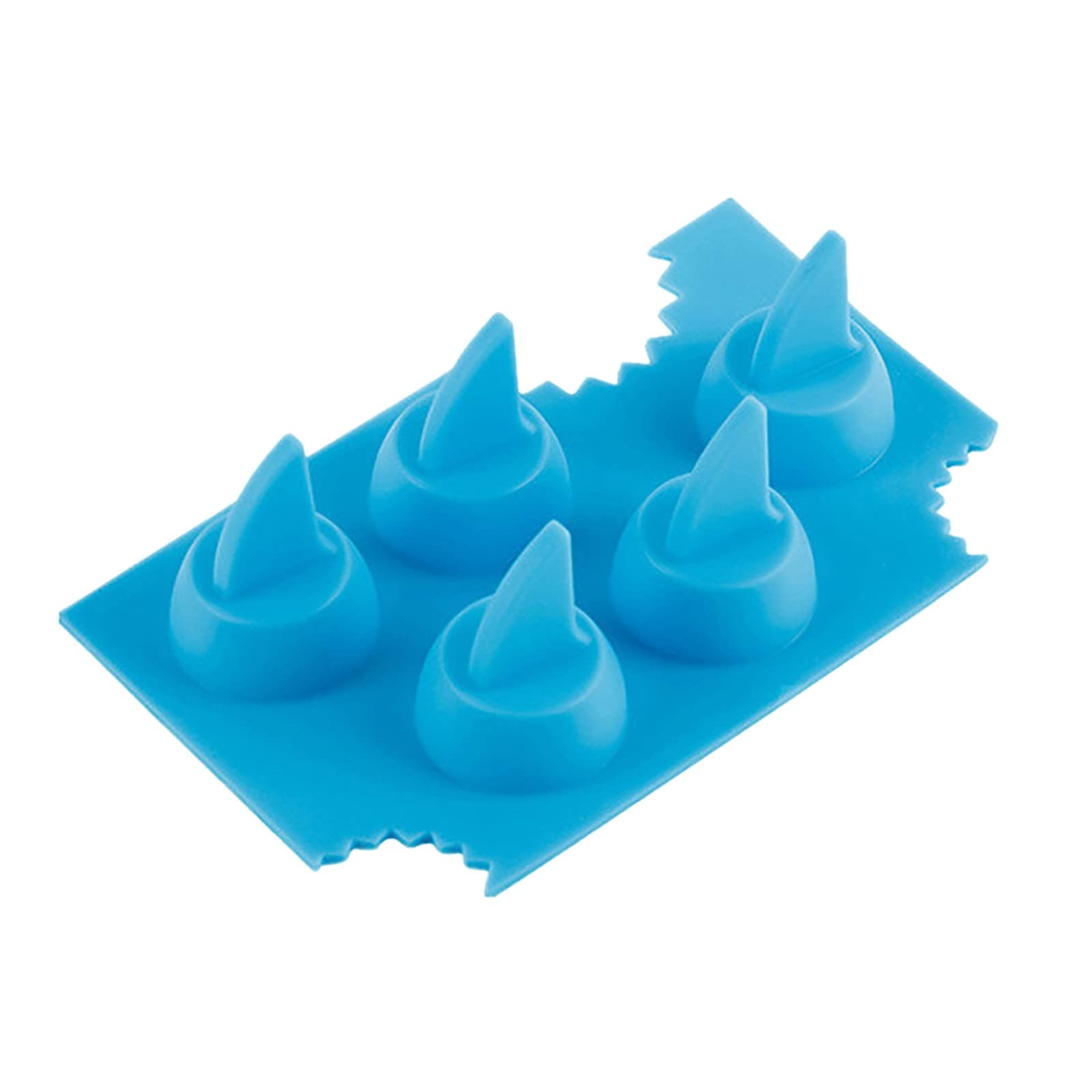 Premium Silicone Ice Cube Tray Set - Shark Shaped Ice Molds for Cocktails, Drinks & Summer Parties - BPA Free Freezer Safe Ice Maker for Home, Bar & Outdoor Use