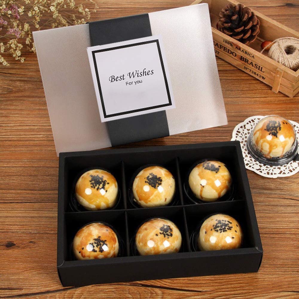 12-Pack Cupcake Boxes with Lids & Windows - Food Grade Baking Containers for Pastries, Cookies & Gifts (6 Lattices) - Perfect for Bakeries & Party Treats