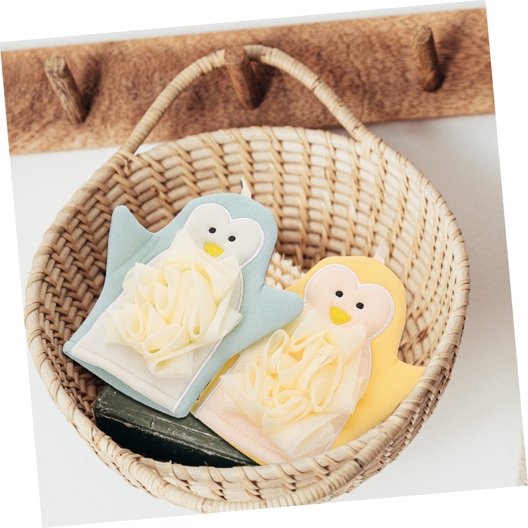 Beautifu 2-Pack Exfoliating Shower Gloves for Self Tanner Application - Body Scrub & Skin Cleansing Mitts - Perfect for Spa Day, Tanning Routine & Gentle Exfoliation