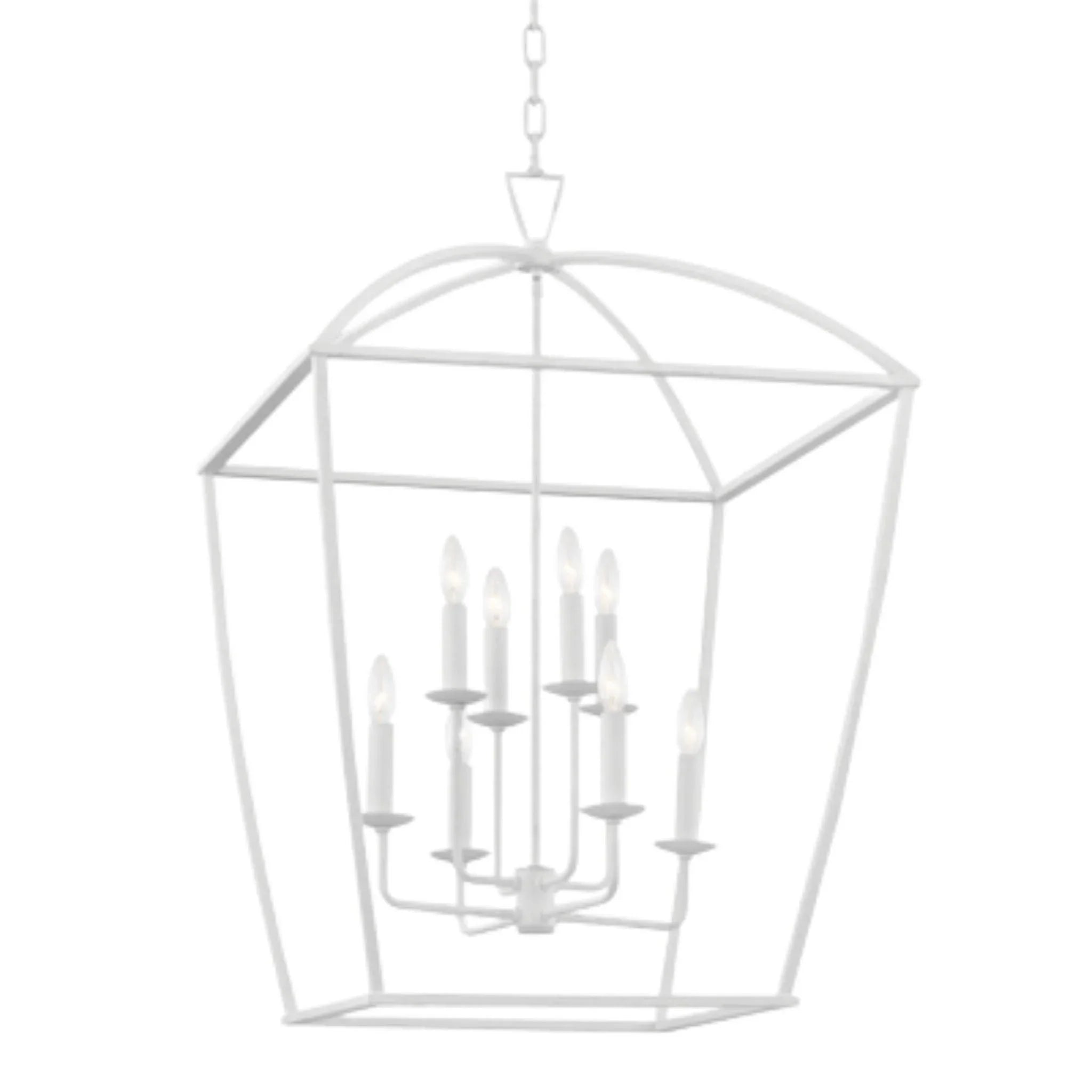 Bryant Candelabra Lantern Chandelier - 3 Finishes Options (Oil Rubbed Bronze, Brushed Nickel, Matte Black) for Dining Room, Foyer & Bedroom Lighting