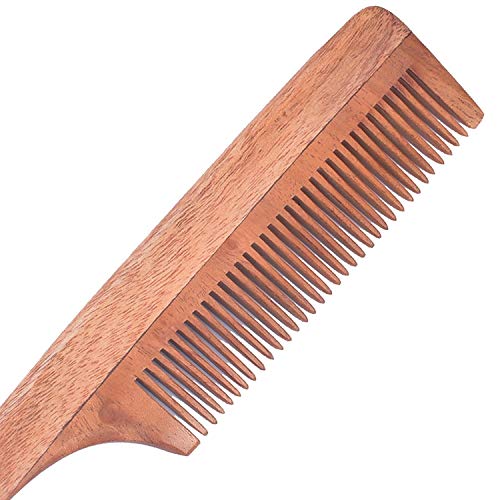 Premium Neem Wood Comb for Anti-Dandruff & Hair Growth - Natural Blonde Wooden Hairbrush for Men & Women (20g, Pack of 1) - Perfect for Daily Scalp Massage & Healthy Hair Care Routine