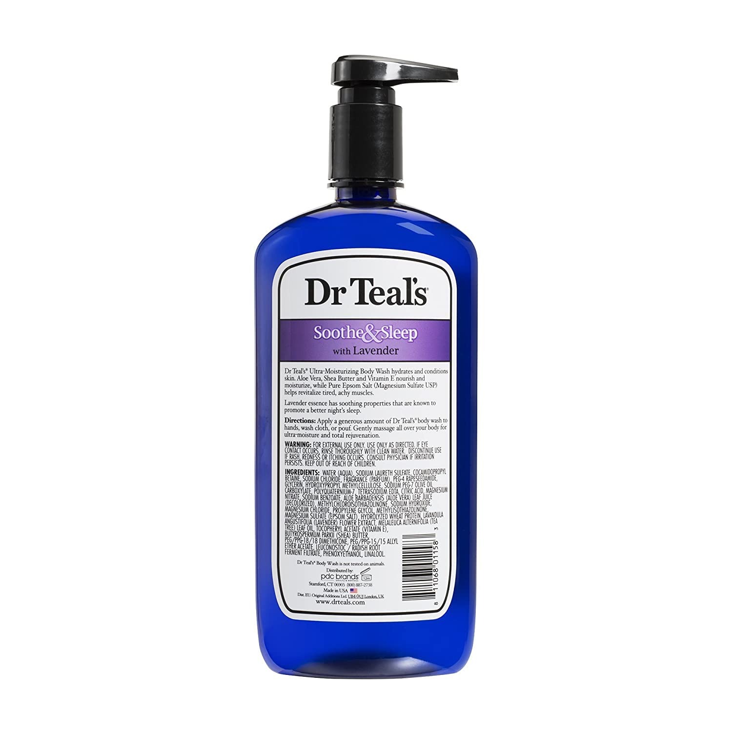 Dr Teal's Body Wash Combo Pack (48 fl oz) - Lavender Soothe & Sleep + Vitamin C Citrus Glow & Radiance - Hydrating & Relaxing Shower Gel for Dry Skin & Stress Relief - Perfect for Nighttime Routine & Self-Care