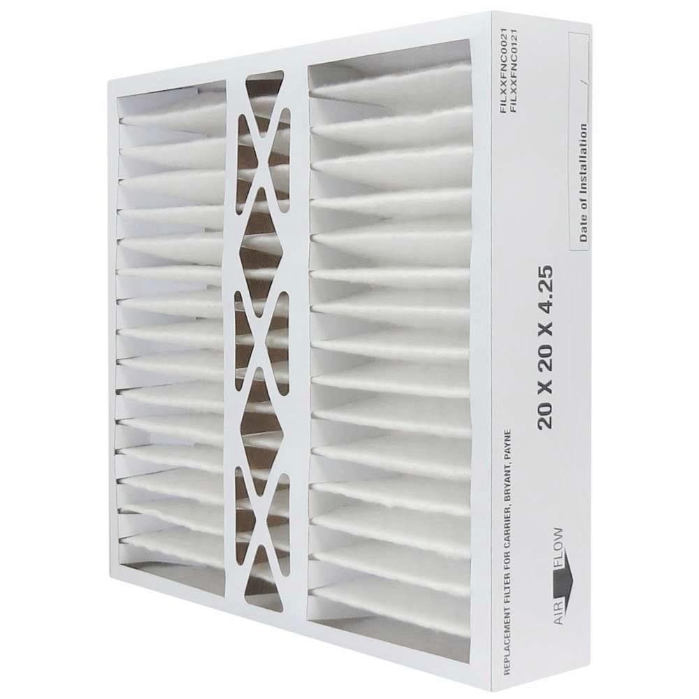 Atomic FILXXFNC0021 20x20x4.25 MERV 8 Air Filter - 2 Pack Replacement Furnace Filters for Carrier HVAC Systems | Perfect for Home, Office & Commercial Use