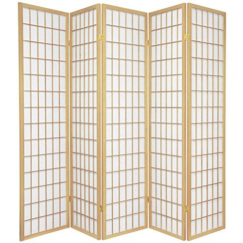 5 Panel Room Divider - Foldable Privacy Screen for Home & Office - Perfect for Room Separation, Nursery, Dorm, and Event Spaces