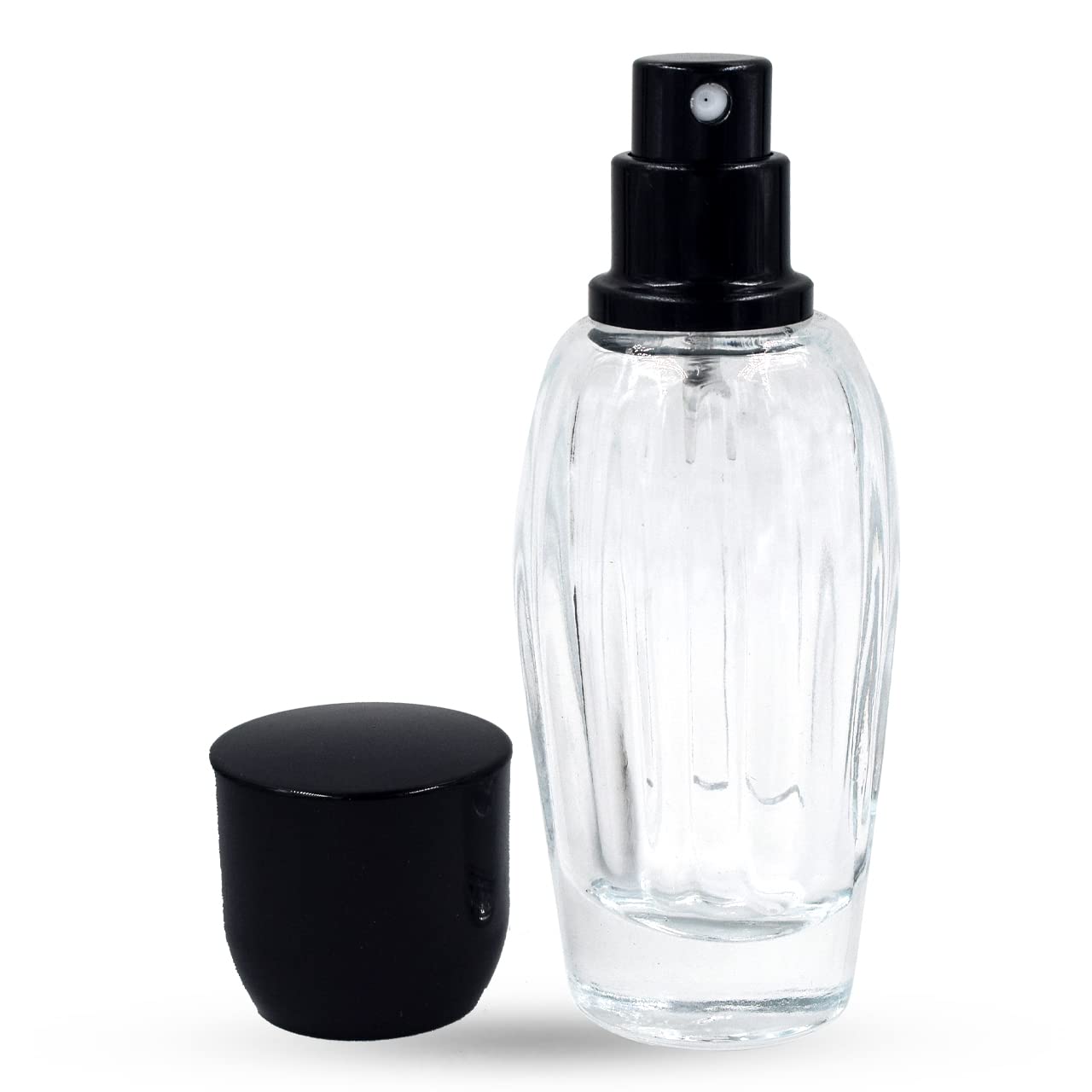 Hunky Dory 30ml Refillable Glass Bottle with Spray Pump - Royal Blue Empty Bottles for DIY Perfume, Essential Oils, Aromatherapy Blends & Rose Water - Perfect for Travel, Home Spa & Gift Packaging (Pack of 3)