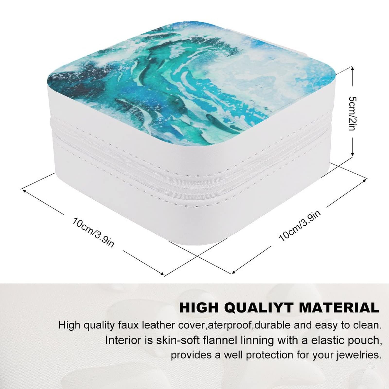 Elegant PU Leather Jewelry Organizer Box for Women - Portable Travel Jewelry Case with Storage Compartments for Rings, Earrings, Necklaces & Bracelets | Perfect for Travel, Home Display & Gift Giving