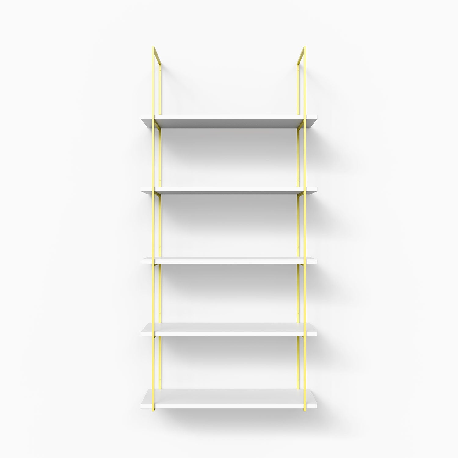 5-Tier White Lloyd Shelving Unit - Sturdy Metal Storage Shelf for Home, Office, Garage & Closet Organization