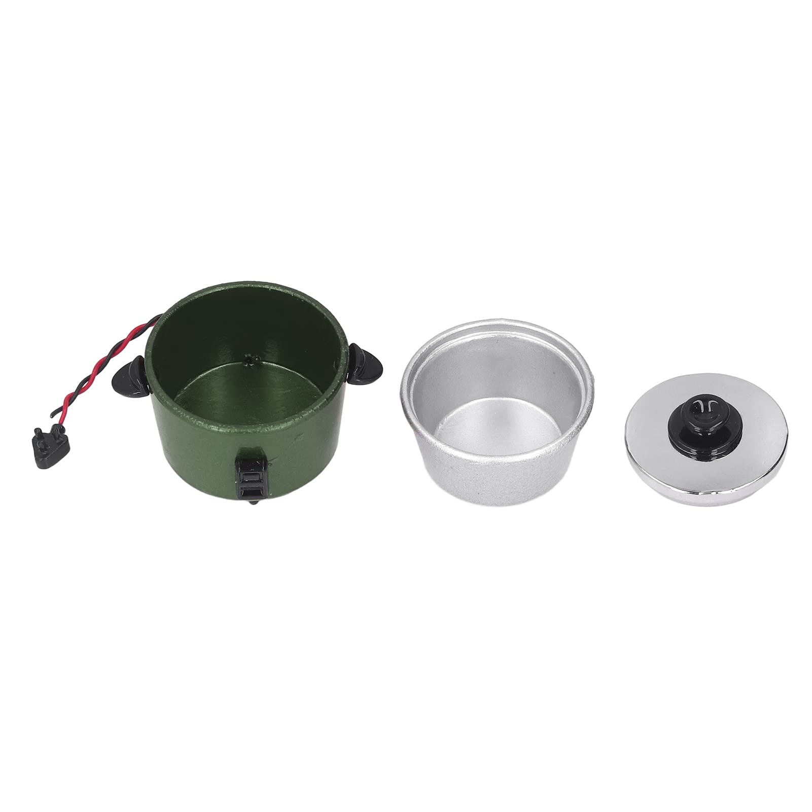 Mini Rice Cooker Toy for Kids - Pretend Play Kitchen Appliance Enhances Imagination | Perfect for Dollhouse & Role-Playing Games (Green)