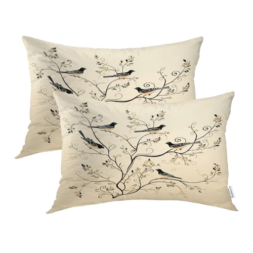 Black Birds on Branches12