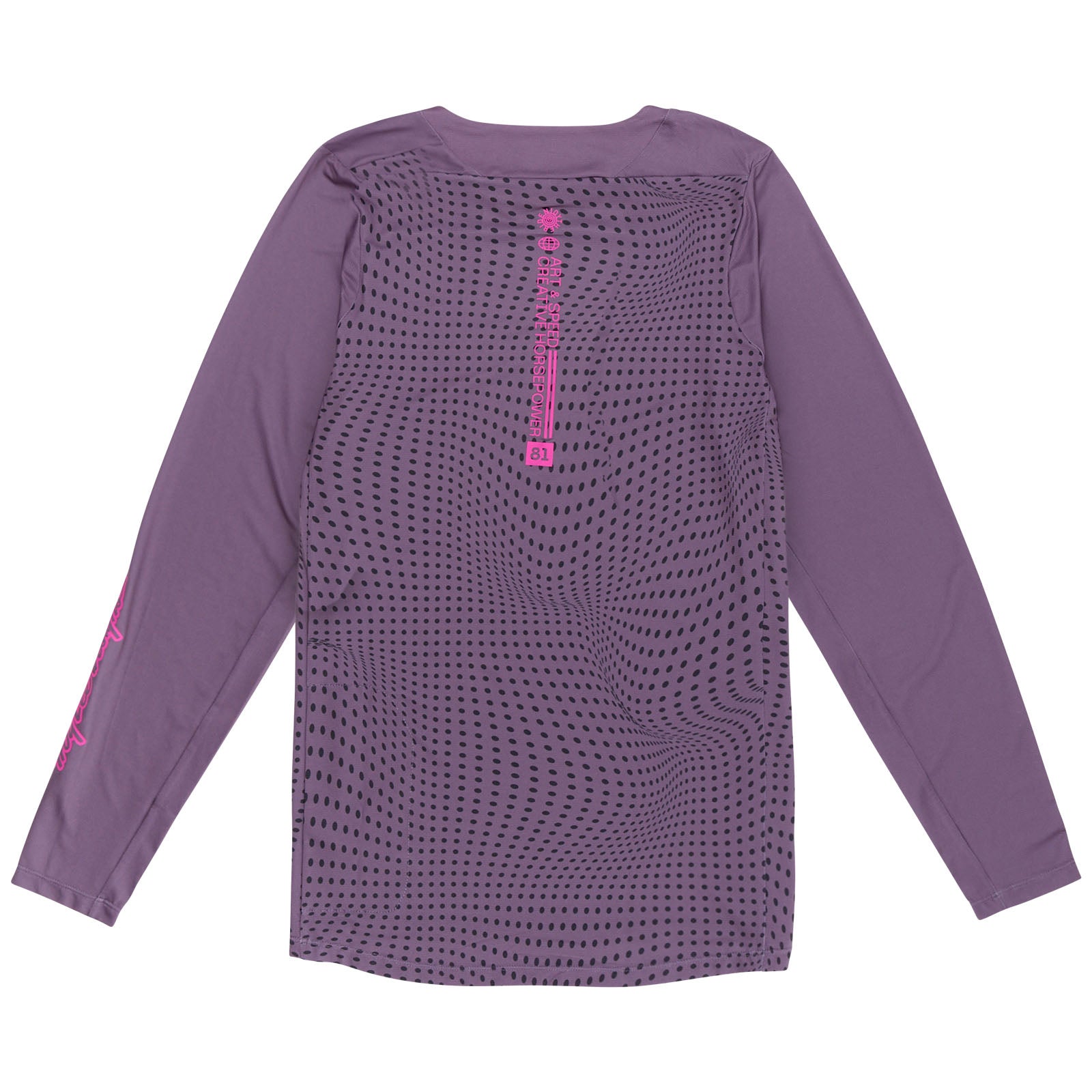 Skyline Long Sleeve Jersey Radioscape Deep Purple - Men's Athletic Performance Shirt for Running, Cycling & Outdoor Sports