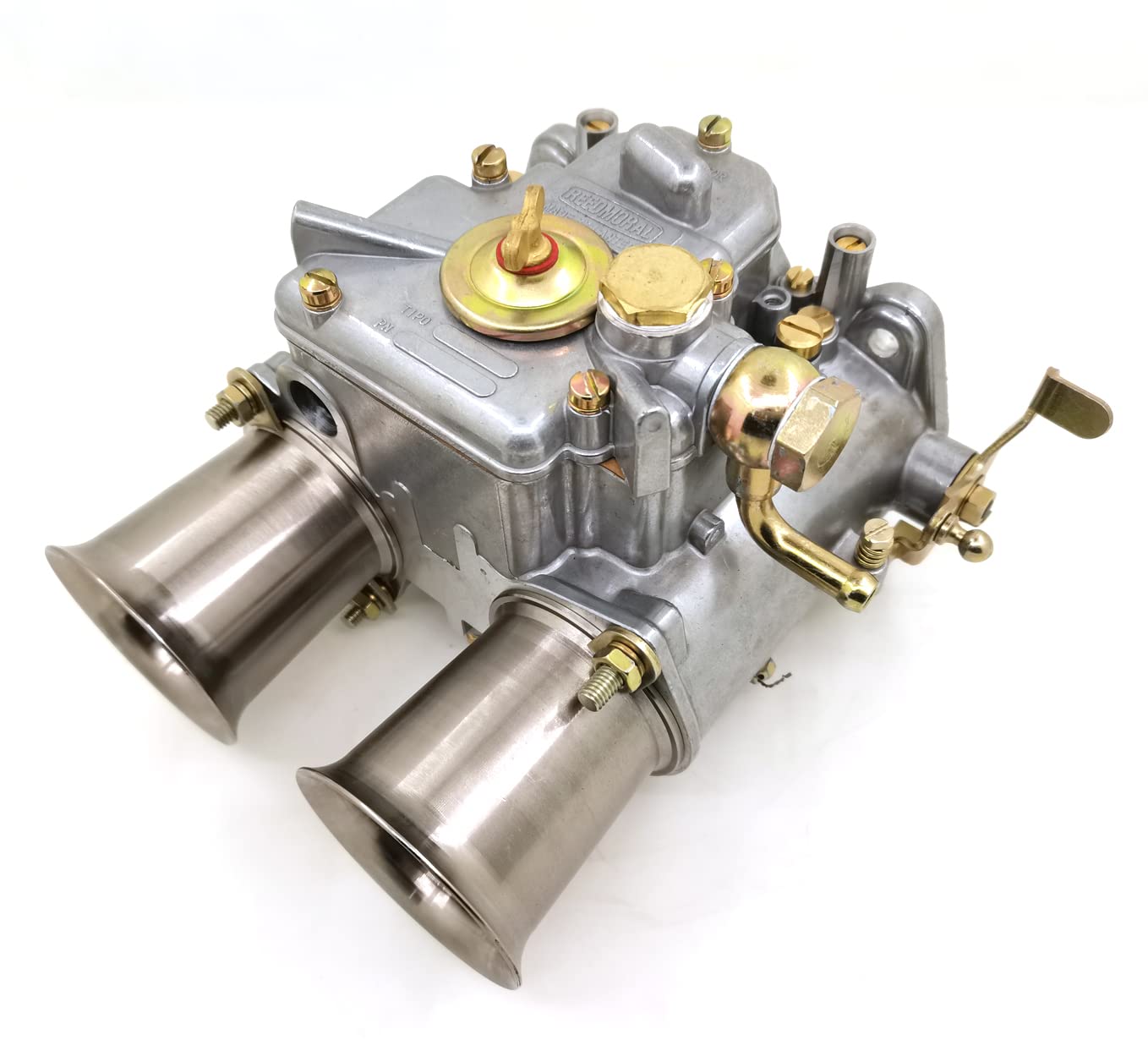 Original Weber 48DCOE Carburetor with Air Horn - Genuine Part #19630.007 - High-Performance Upgrade for Classic Cars & Hot Rods