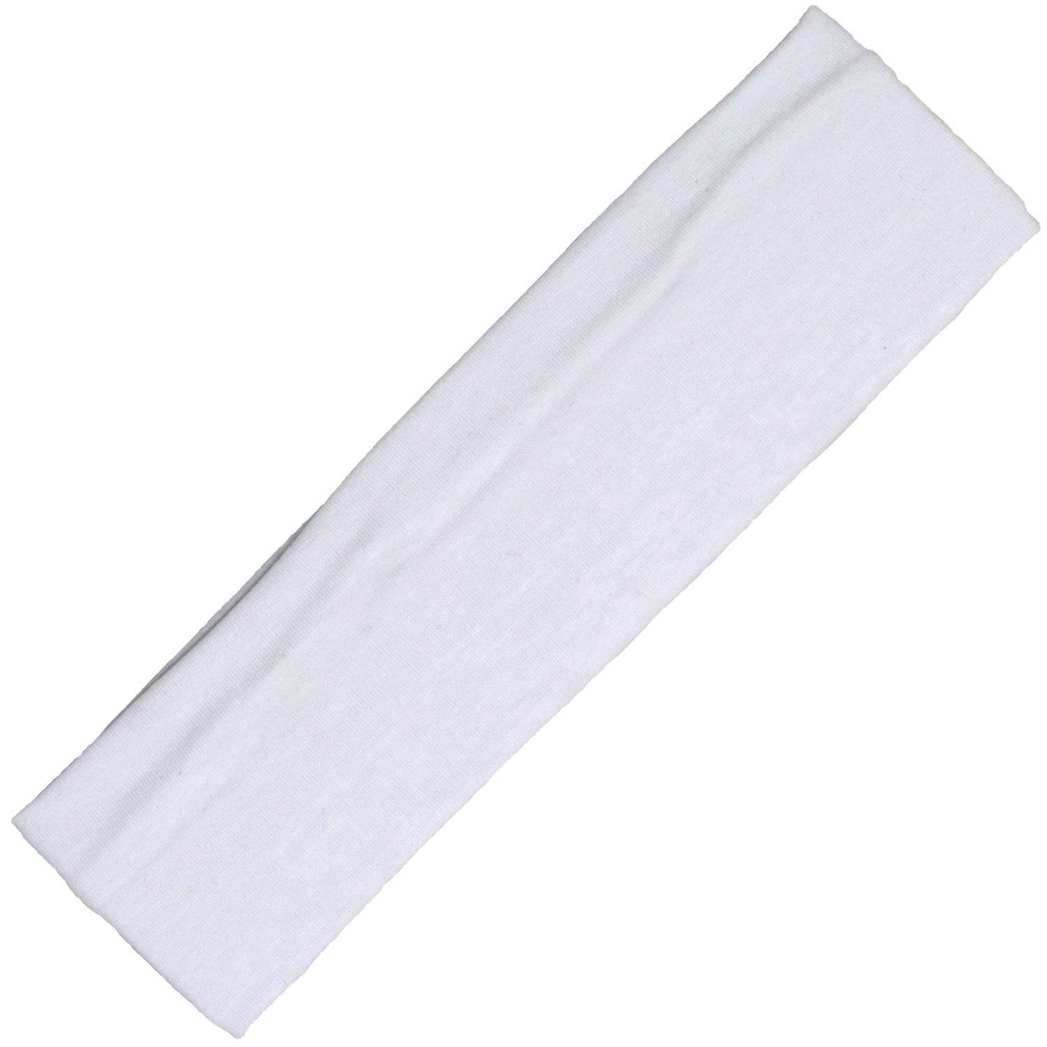 Soft & Stretchy Cotton Headbands for Women - 12 Pack White Hair Accessories - Perfect for Workouts, Yoga, and Everyday Style