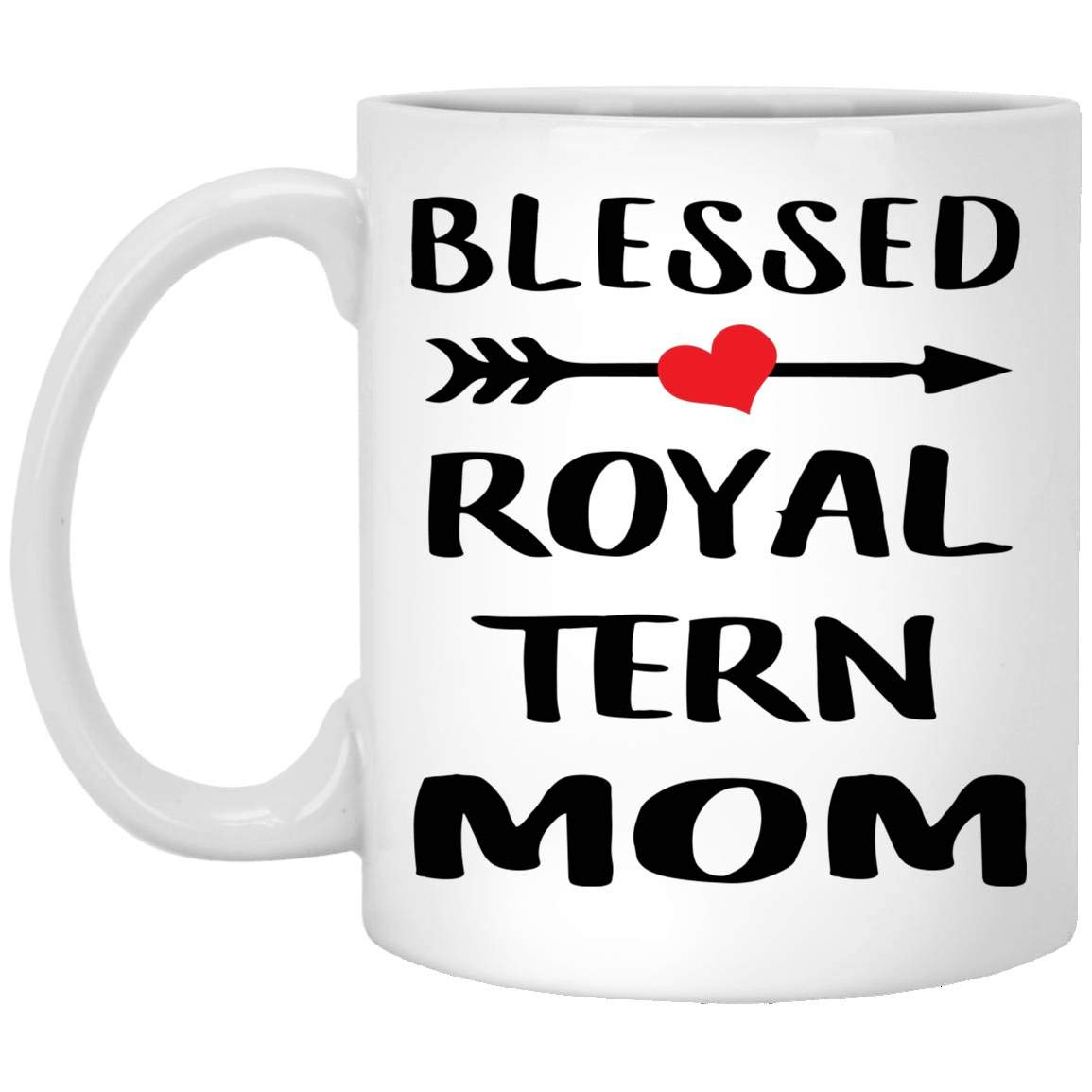 Blessed Royal Tern Mom Coffee Mug - 11oz Funny Gift for Women, Christmas 2024 Present - Perfect for Mother's Day, Birthday & Office Use