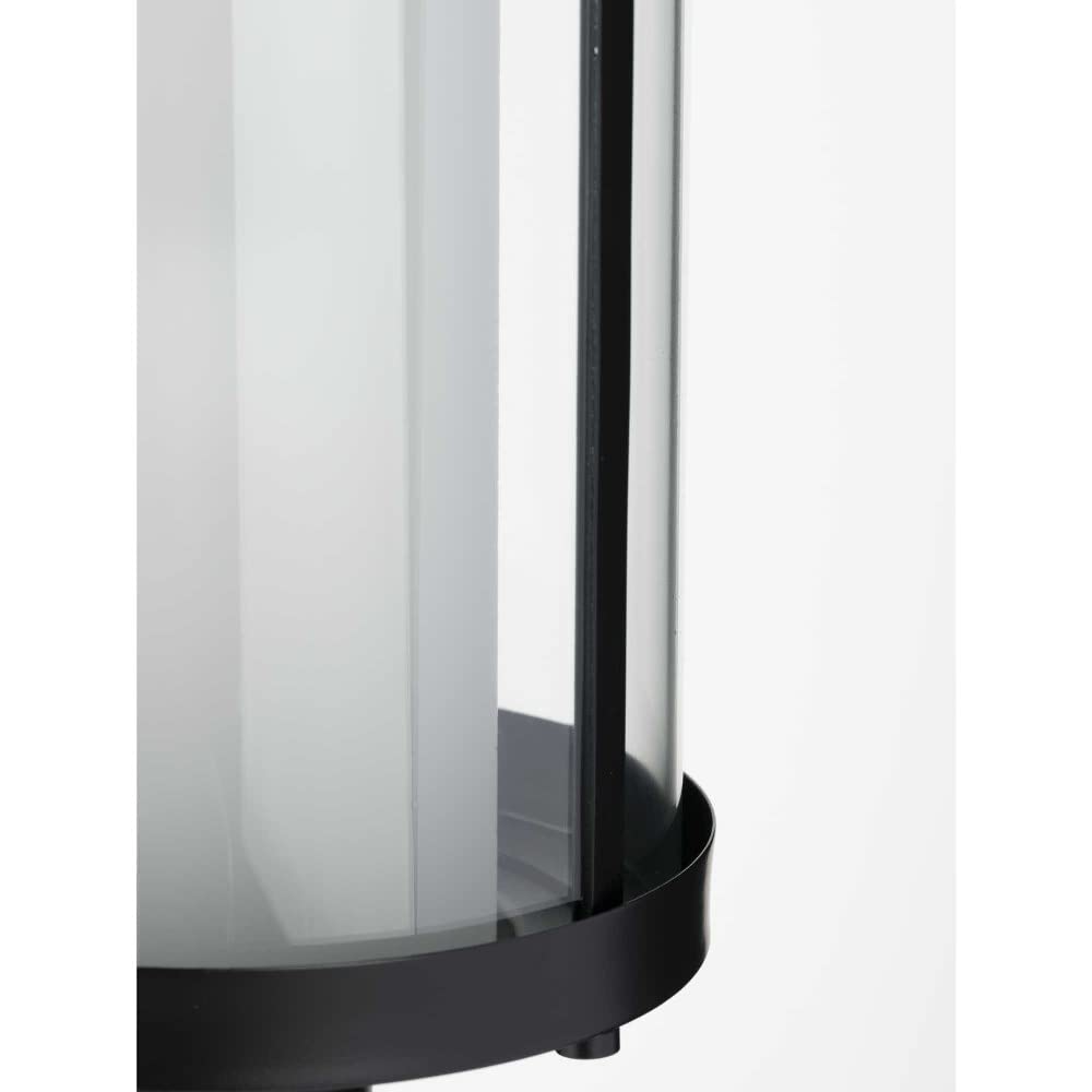Progress Lighting Irondale Collection 1-Light Clear Glass Craftsman Outdoor Post Lantern Light Matte Black - Durable Weatherproof Exterior Light for Porch, Garden, Pathway & Entryway Lighting