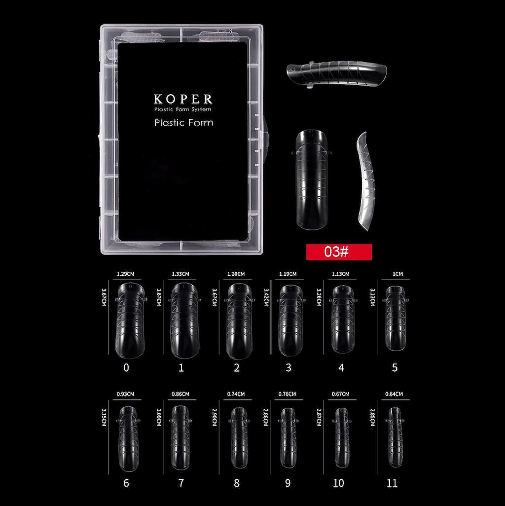 Professional Dual Nail Form Tips for Acrylic & Gel Nails - Perfect for DIY Manicures & Salon Use - 100pcs Reusable Nail Extension Forms for Strong, Beautiful Nails at Home or Professional Nail Art