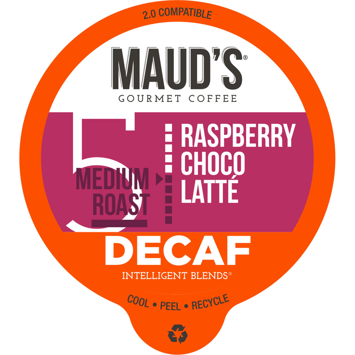 Maud's Decaf Raspberry Flavored Coffee Pods - 100% Arabica, K-Cup Compatible - Perfect for Morning Brew & Afternoon Relaxation