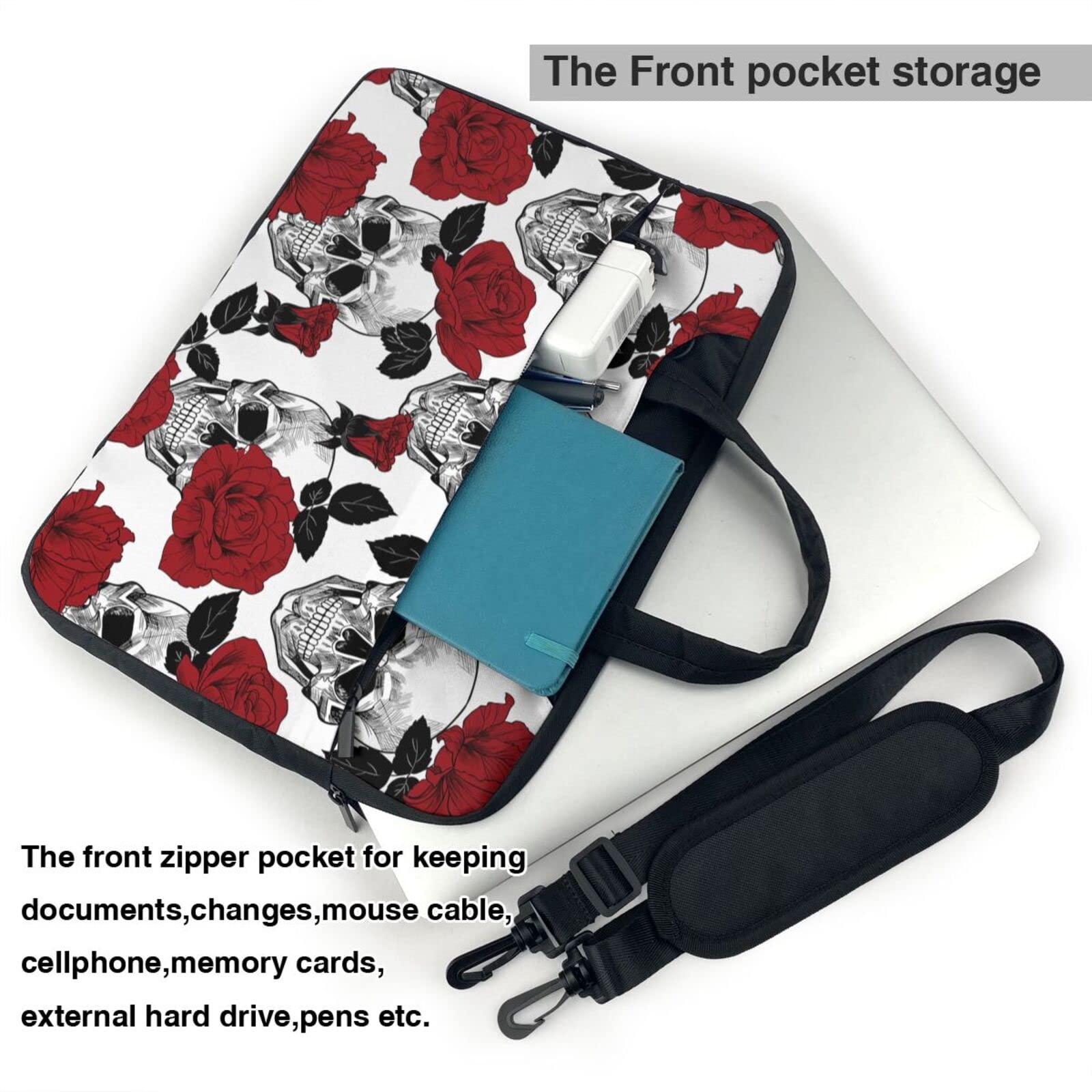 Stylish Unisex Laptop Bag for 13/14/15.6 Inch Devices - Durable Messenger Briefcase with Shoulder Strap, Perfect for Work, School & Travel