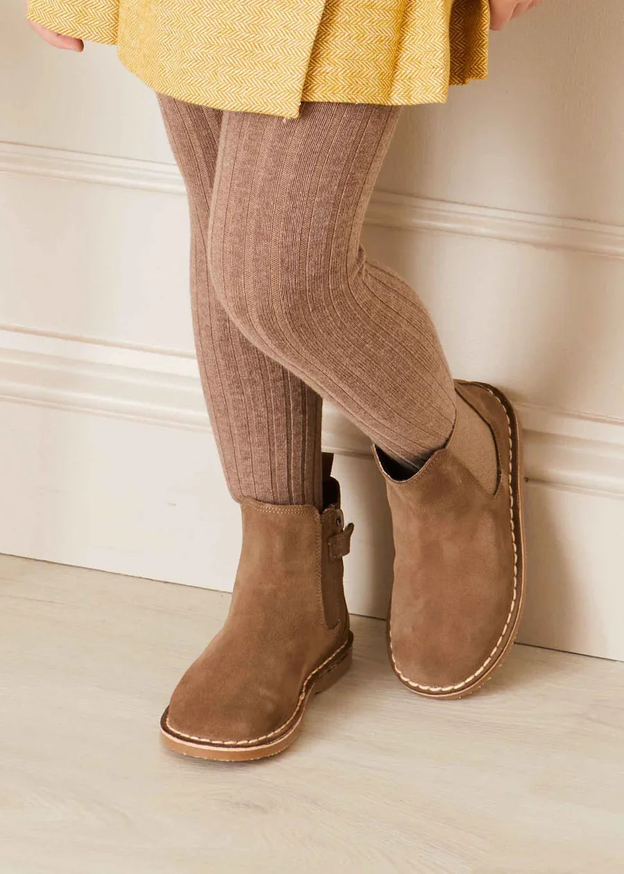 Brown Suede Ankle Boots for Women - Size 24-34 EU - Comfortable Casual & Dressy Booties for Fall, Winter & Everyday Wear