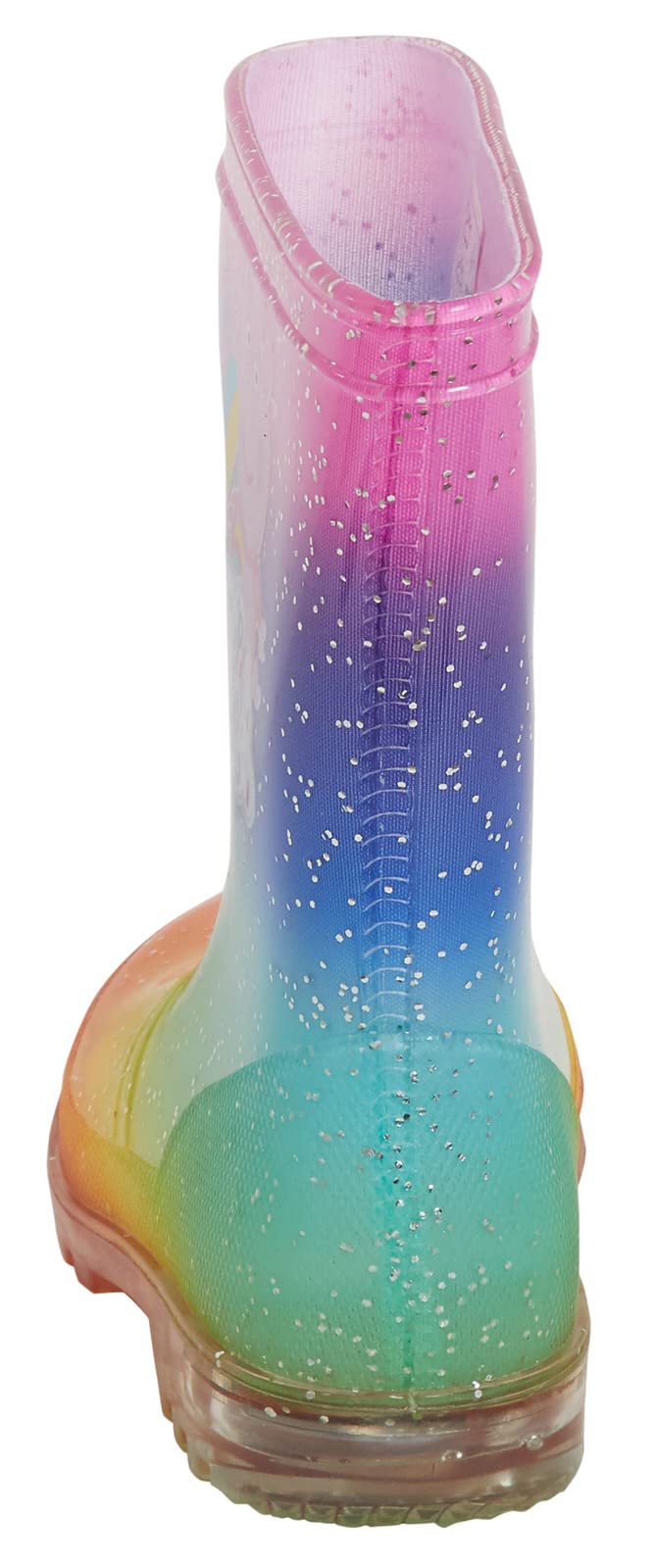Peppa Pig Girls' Golden LED Light Up Glitter Rain Boots - Waterproof Kids' Wellington Boots with Flashing Lights for Outdoor Play, Puddles & Festivals