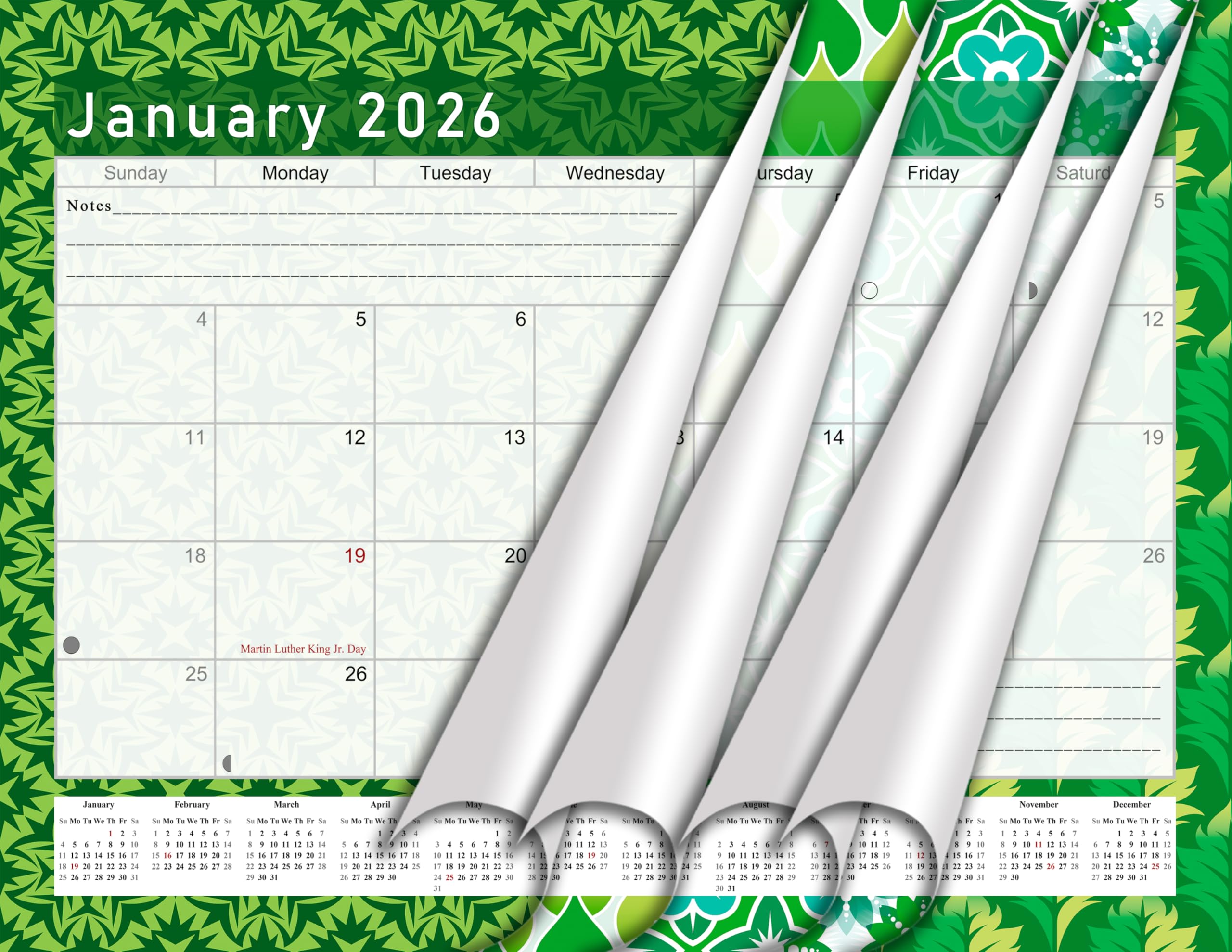 2025-2026 Student Planner | 12-Month Academic Calendar for College & High School | 3-Ring Binder, Desk & Wall Organizer | School & Office Supplies | Made in USA (Edition #016) - Perfect for Class Scheduling, Homework Tracking & Time Management