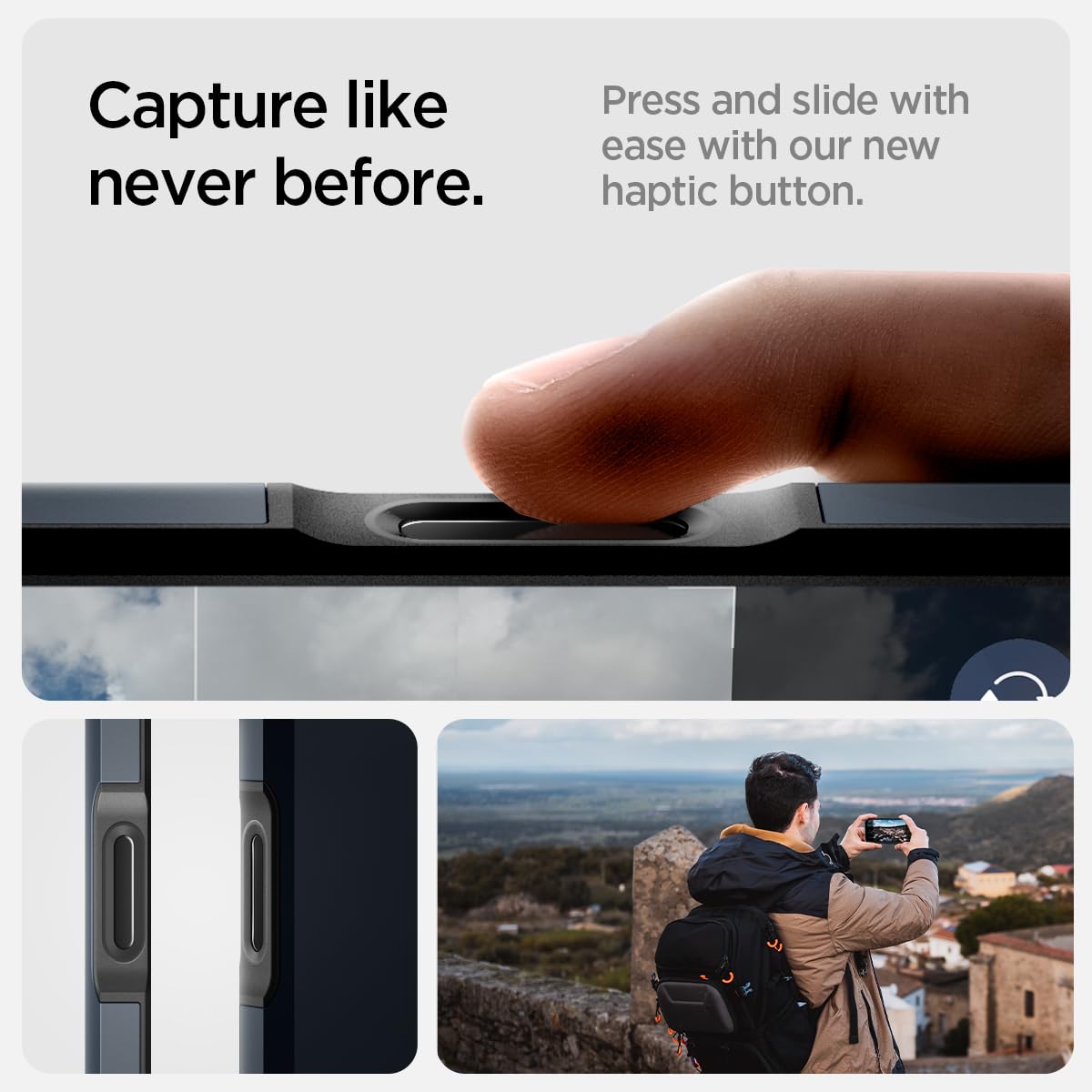 Spigen Tough Armor (Ai) MagFit iPhone 16 Pro Max Case with Camera Control Button Cover & Kickstand | Military-Grade Protection | Magsafe Compatible | Metal Slate | Perfect for Outdoor Adventures & Daily Protection