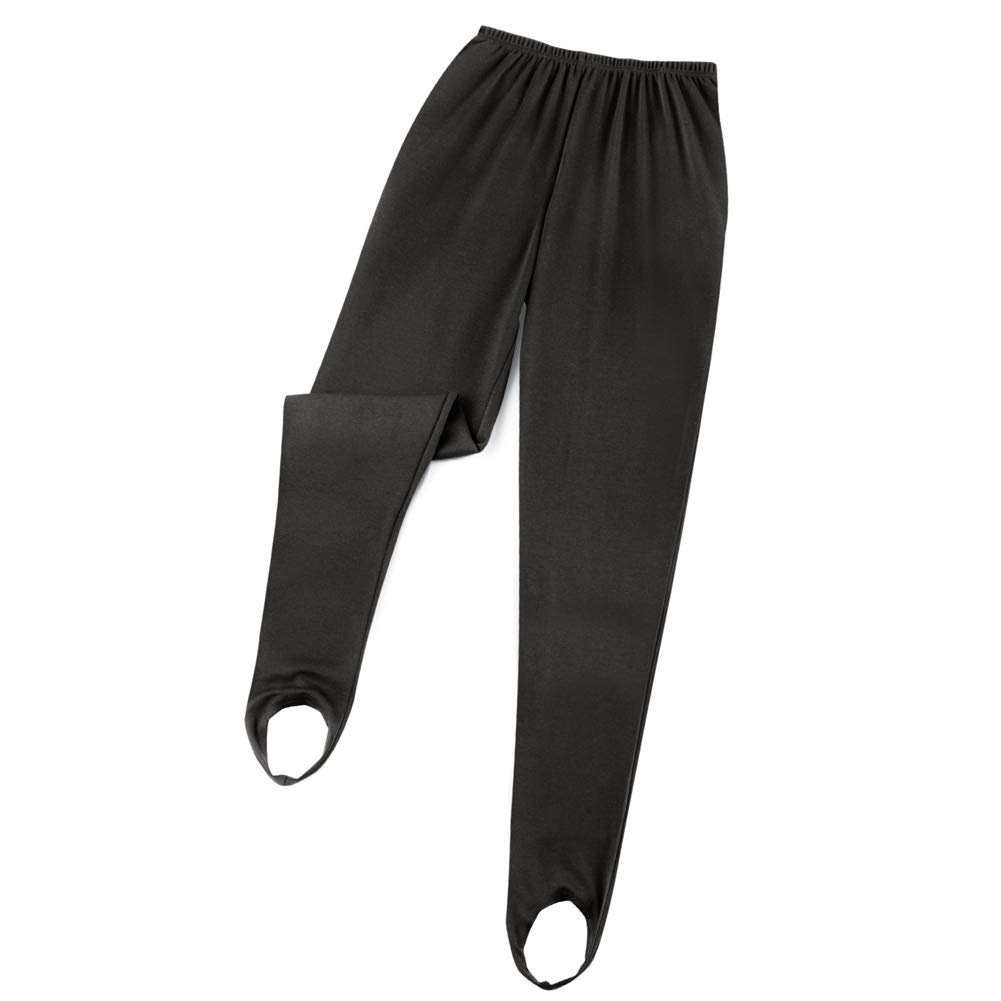 Collections Etc Classic Tapered Leg Stirrup Pants for Women - Comfortable Stretch Work Pants for Office, Yoga & Casual Wear