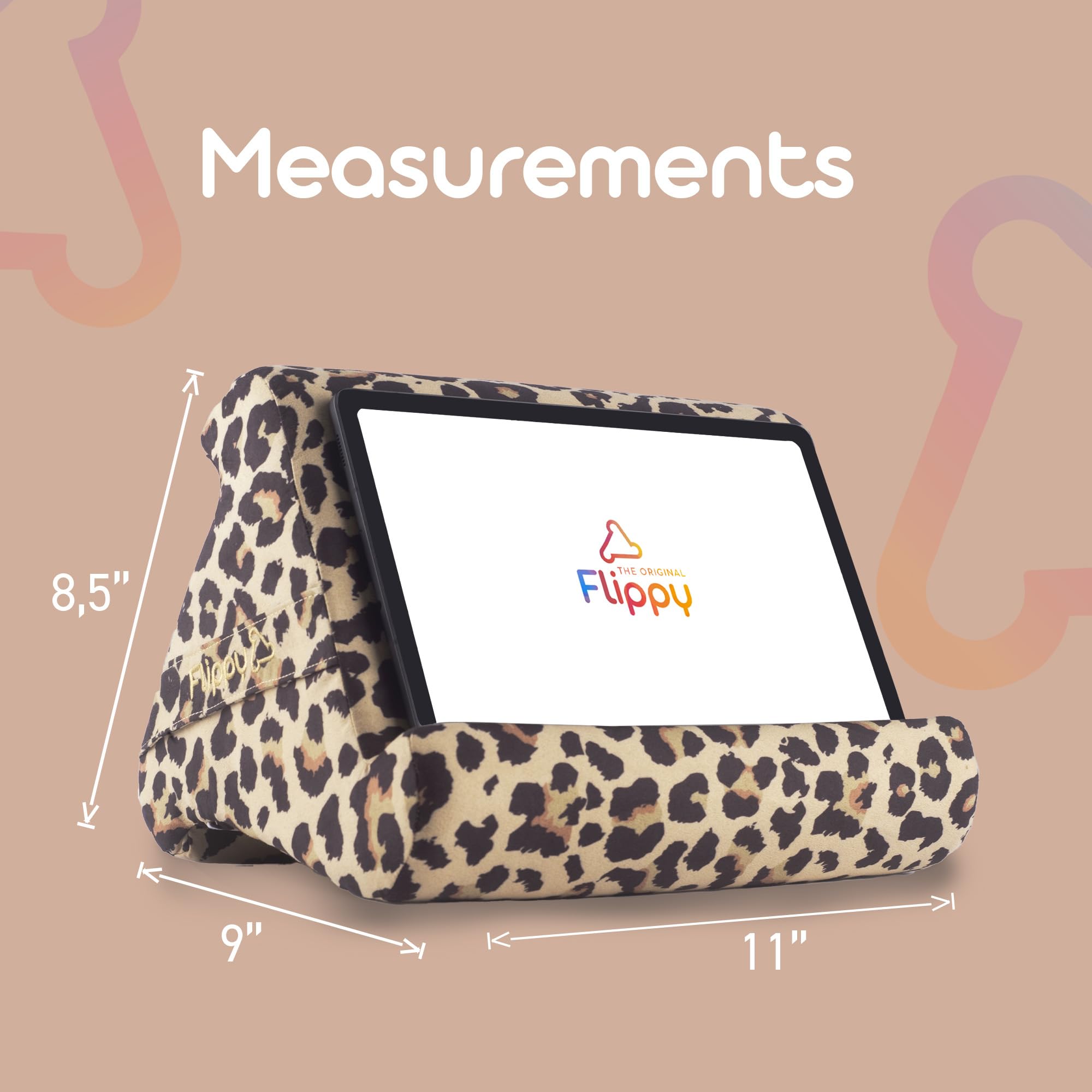 Flippy Tablet Pillow Stand - Adjustable Cushion Holder for iPad, Kindle, iPhone & Samsung - Bed, Lap & Desk Support for Reading, Watching & Working | Ergonomic Design for Comfort