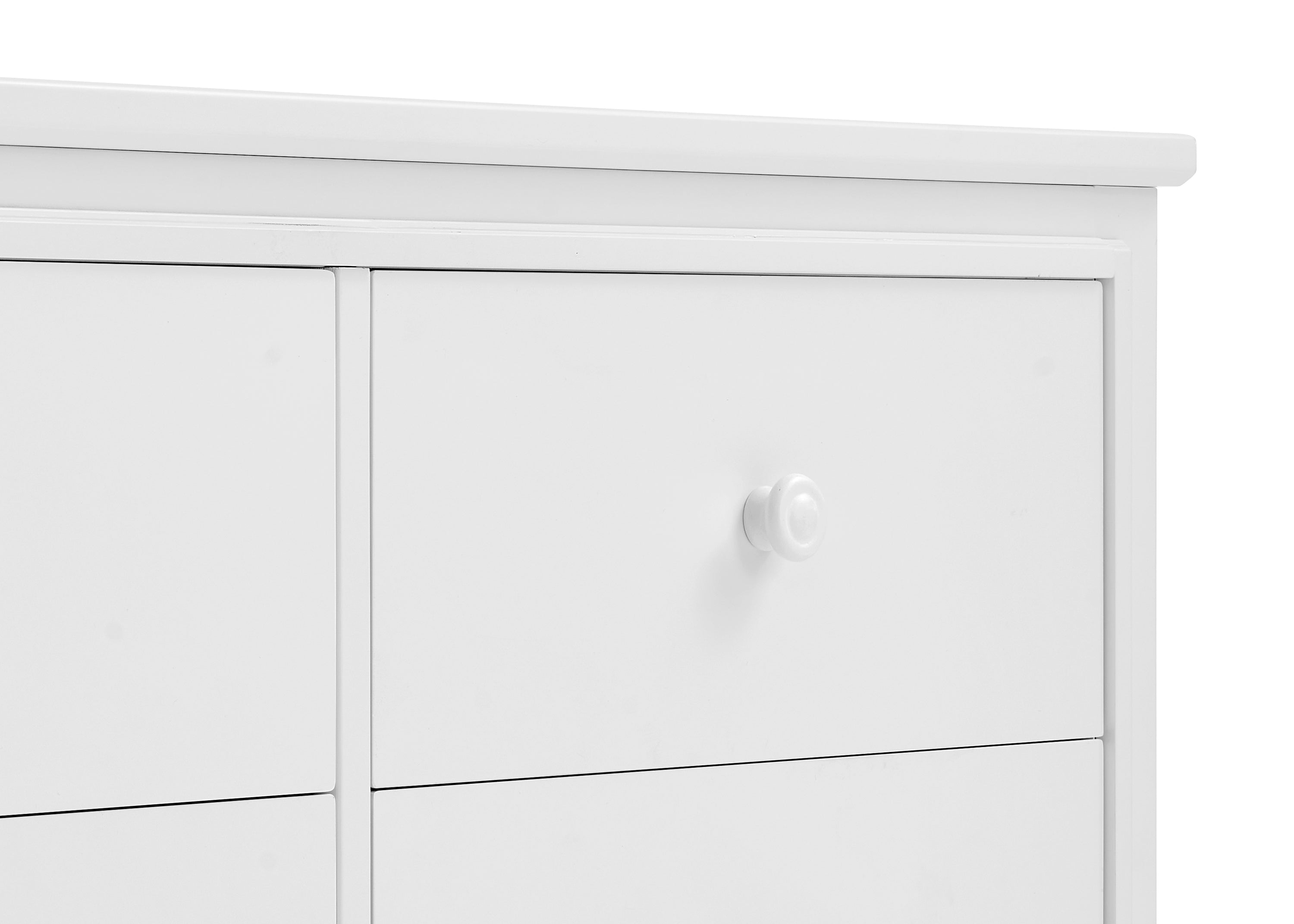 Perry 6 Drawer Dresser with Interlocking Drawers - Sturdy Wooden Bedroom Furniture for Closet Organization & Home Storage