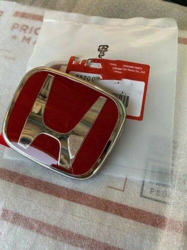 JDM H Rear Badge Emblem for Honda & Acura - Compatible with 2002-2006 RSX DC5, 2004-2008 TSX, 2006-2008 Fit - Type R Style Rear Logo - Perfect for Car Enthusiasts & JDM Style Upgrades