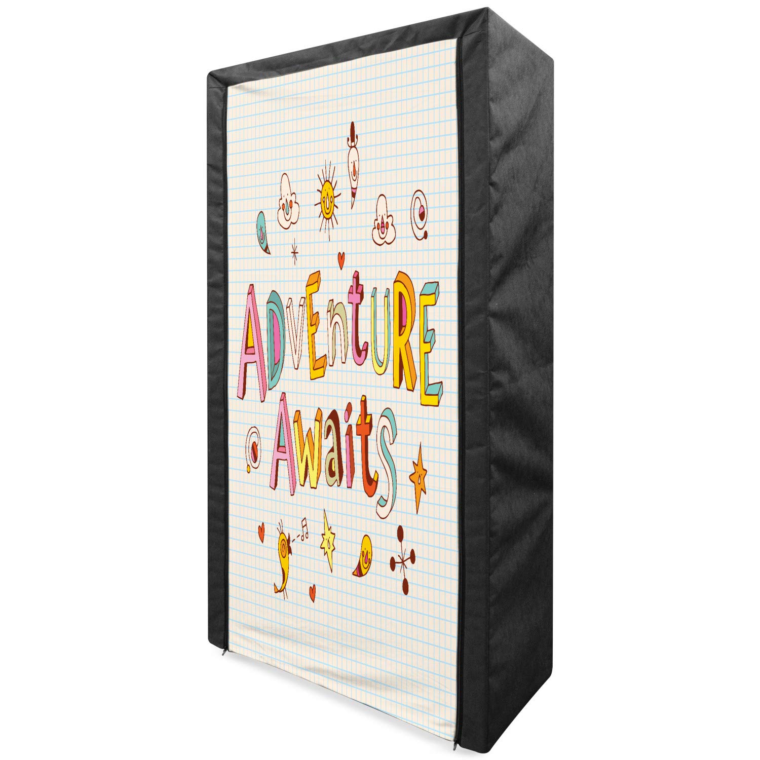 Ambesonne Portable Fabric Wardrobe - 33.5