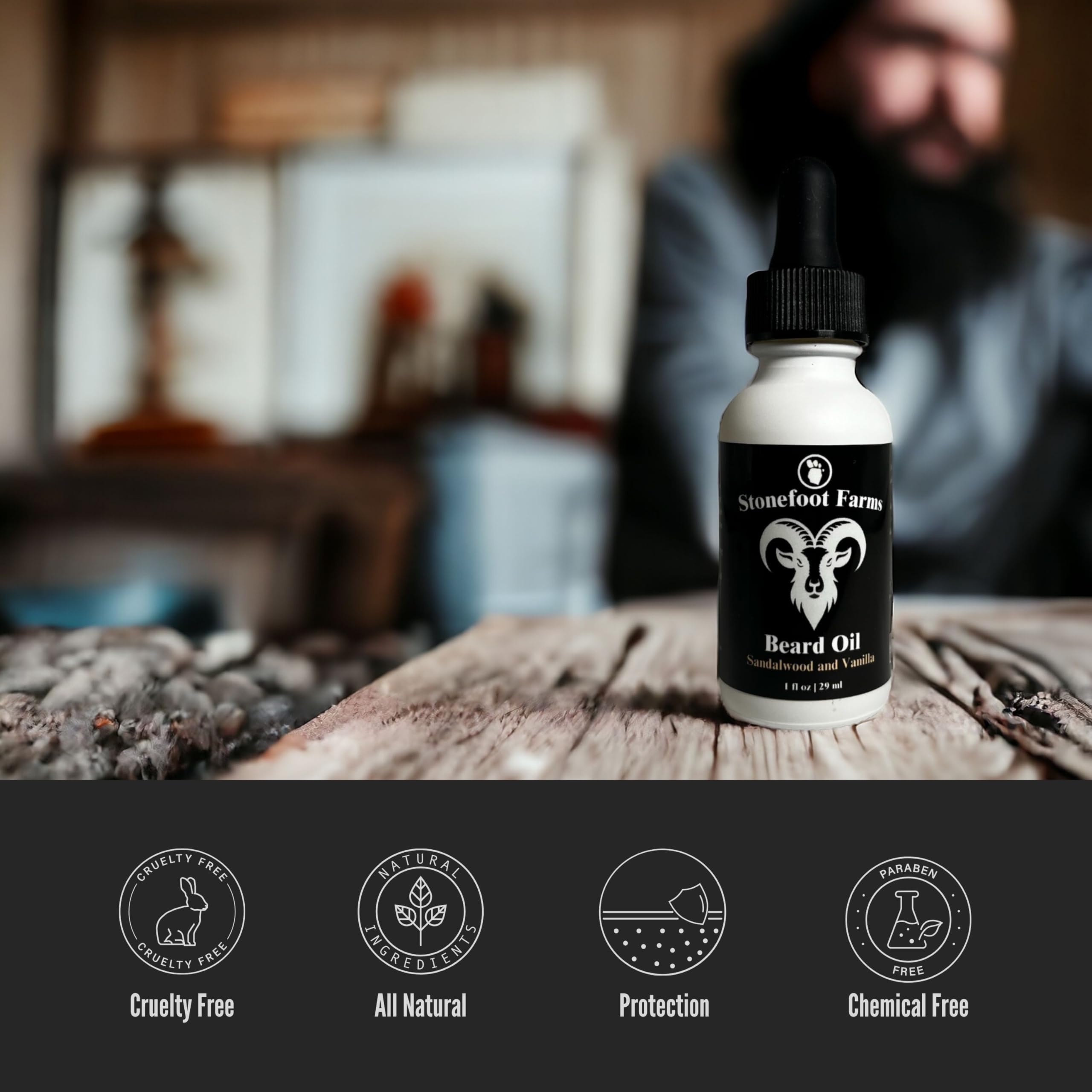 Premium Cedarwood & Sage Beard Oil for Men - Hydrating & Softening with Jojoba & Argan Oils - Natural Beard Growth Treatment for Mustache & Facial Hair - Reduces Itch & Promotes Growth - Perfect for Daily Grooming & Styling Routine