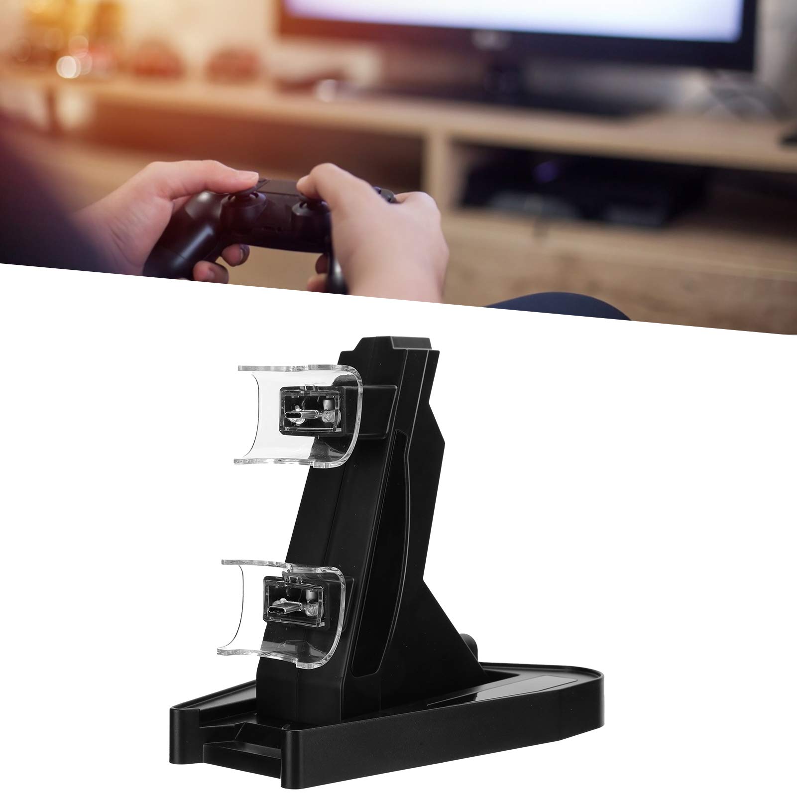 PS5 Controller Charging Dock - Dual Gamepad Charger Station with ABS Material, Professional Design & Fast Charging for Home & Office Gaming Accessories | Perfect for Multiplayer Gaming & Organized Gaming Setup