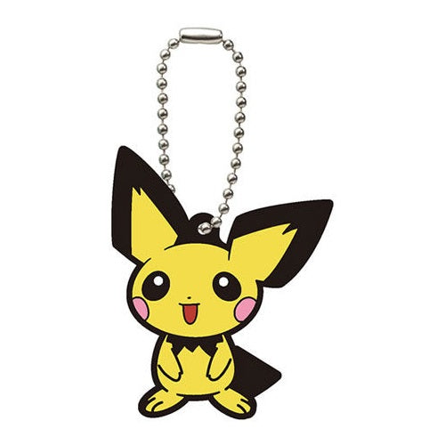 Pokemon Rubber Mascot Keychain Vol.5 - Cute Pikachu & Friends Collectible Keyring for Backpacks, Gifts & Anime Fans