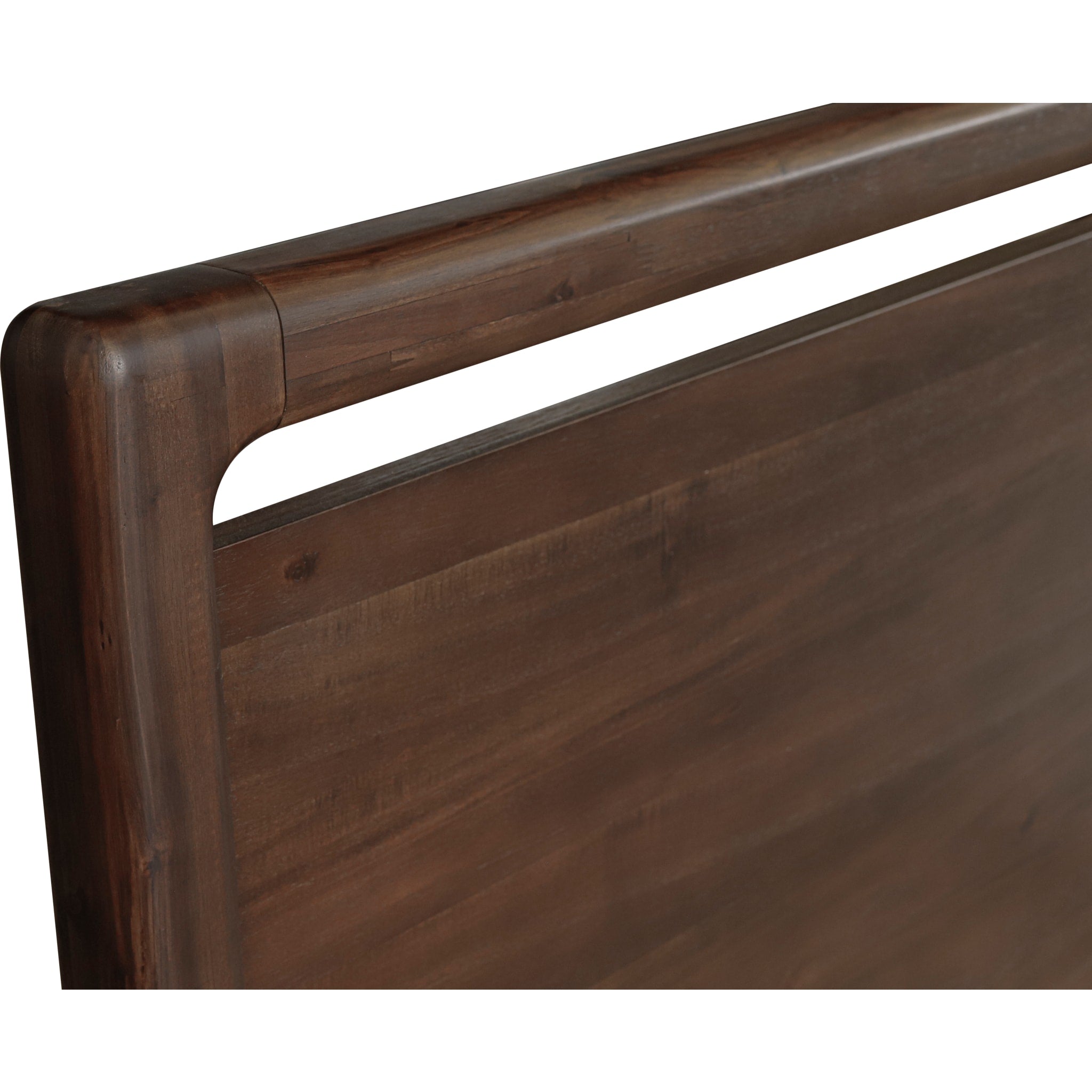 Sol Acacia Wood Platform Bed Frame - Natural Brown Spice Finish - Queen Size Solid Wood Bed with Underbed Storage Space - Perfect for Modern Bedroom, Guest Room or Small Space Living