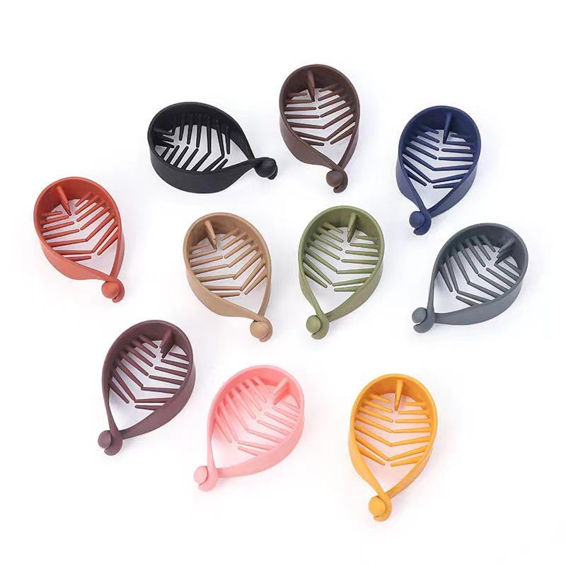 Fish Tail Hair Clips 6pcs - Banana Style Hair Accessories for Women & Girls - Perfect for Ponytails & Updos