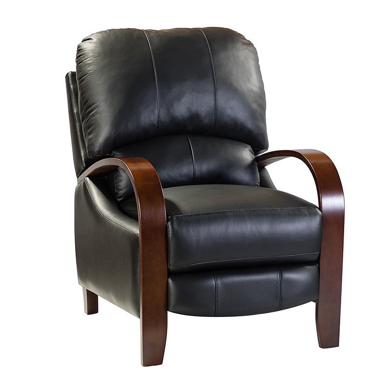 Melissa Genuine Leather Manual Recliner Chair - Handcrafted Full Grain Leather Living Room Recliner with Smooth Manual Mechanism, Perfect for Home Theater, Gaming, and Relaxation