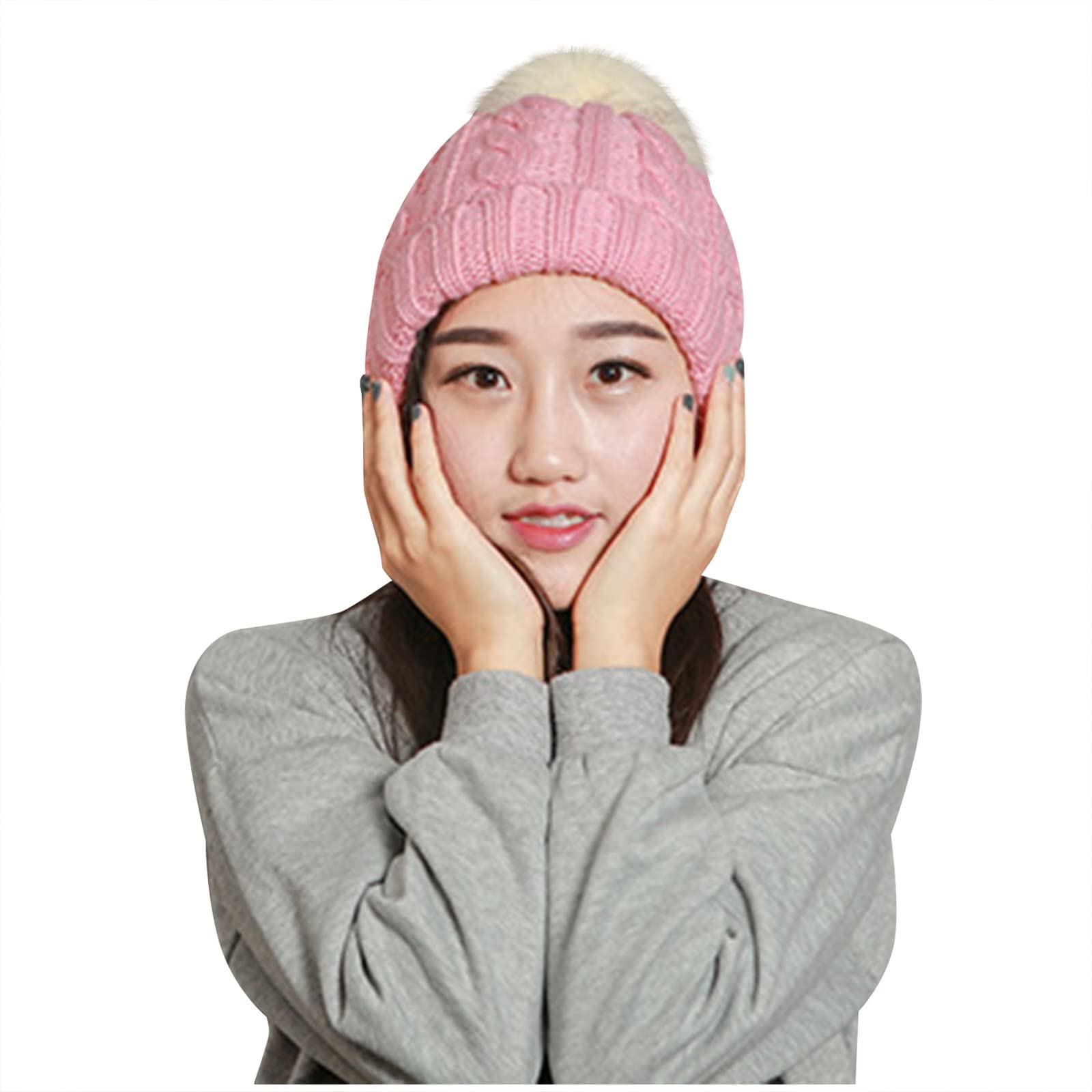Warm Knitted Fleece Lined Winter Hat for Women & Men - Soft Thick Cable Beanie for Cold Weather - Perfect for Skiing, Snowboarding & Outdoor Activities