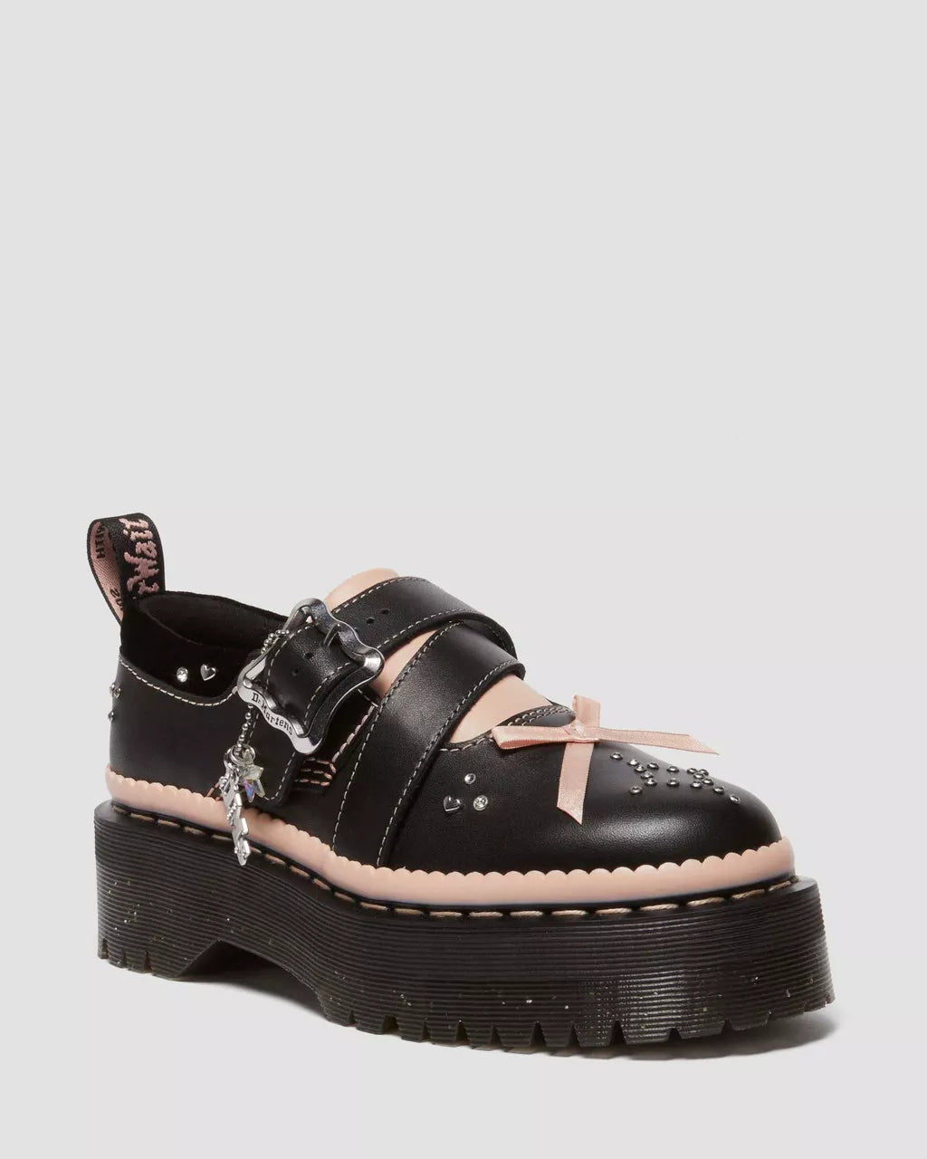Kemsley Women's Leather Buckle Strap Platform Shoes - Stylish Chunky Heel Booties for Casual Outfits & Night Out
