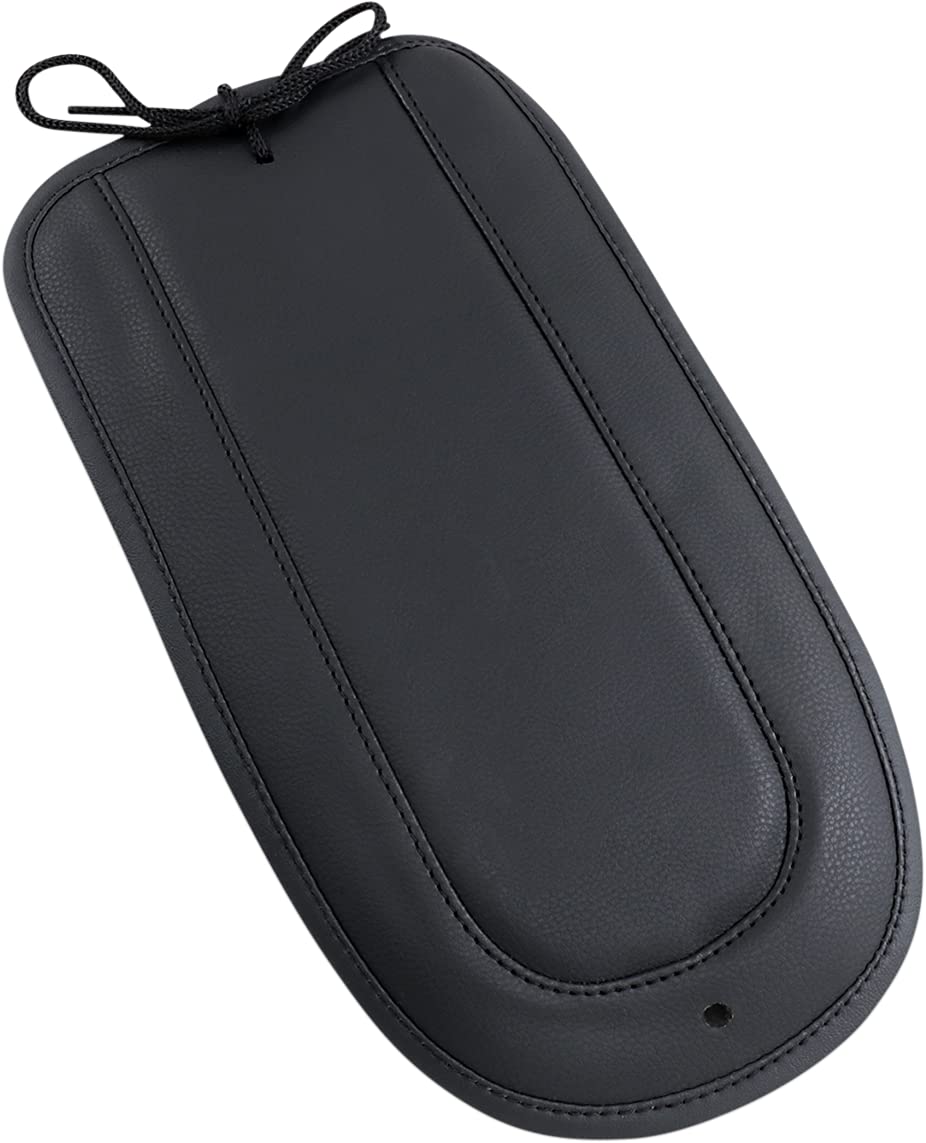Saddlemen T8100-12-P Black Smooth Solo Seat for Harley Davidson Motorcycles - Comfortable Fender Chap Replacement for Long Rides & Cruising
