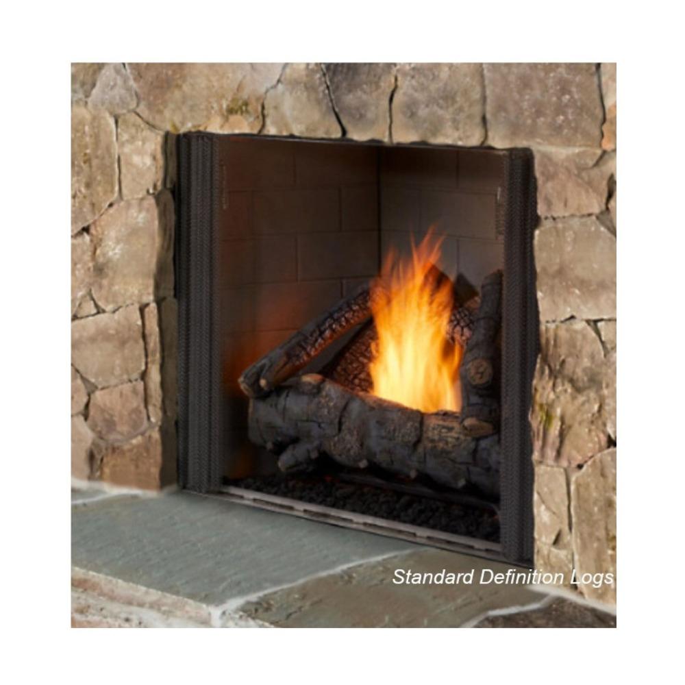 Majestic Wood Burning Fireplace Log Set - Traditional Hearth Kit for Outdoor Courtyard & Patio | Perfect for Backyard Gatherings & Cozy Evenings