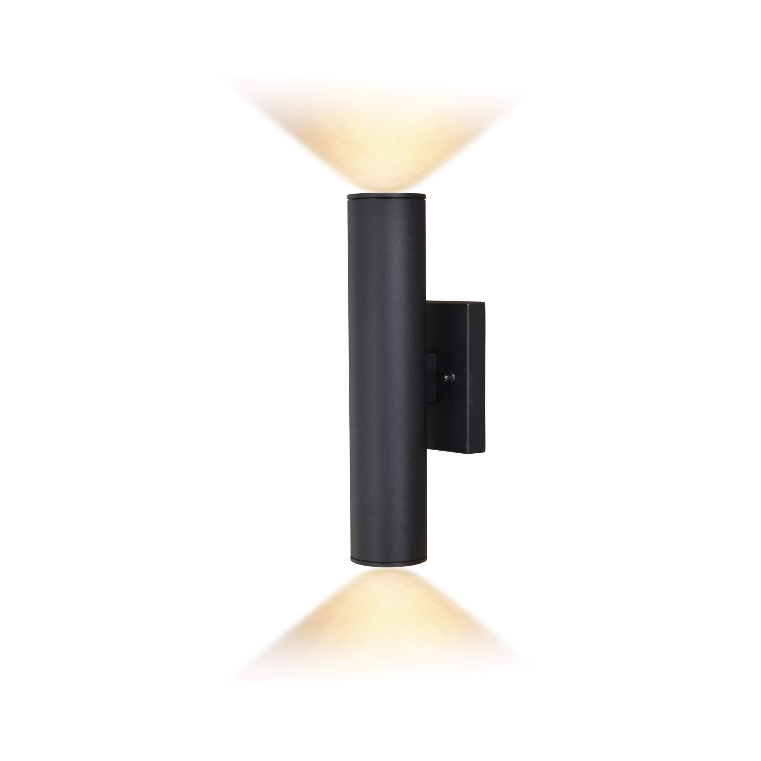 Chiasso 14 Inch LED Outdoor Wall Light - Textured Black Finish - Weatherproof Exterior Sconce for Porch, Patio & Garden Lighting